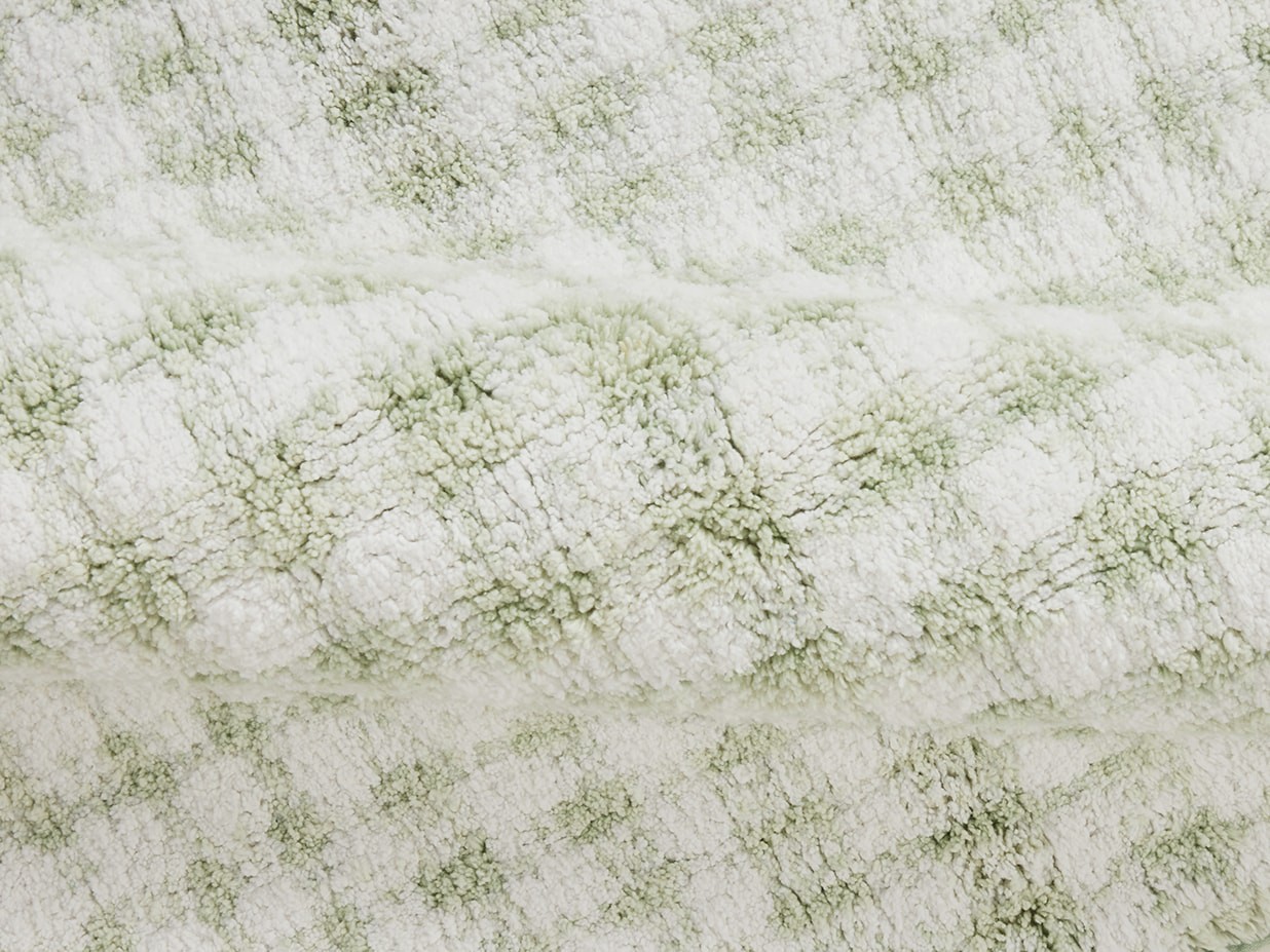 slide 4 of 6, allen + roth 20-in x 32-in White/Seafoam Cotton Bath mat, 1 ct