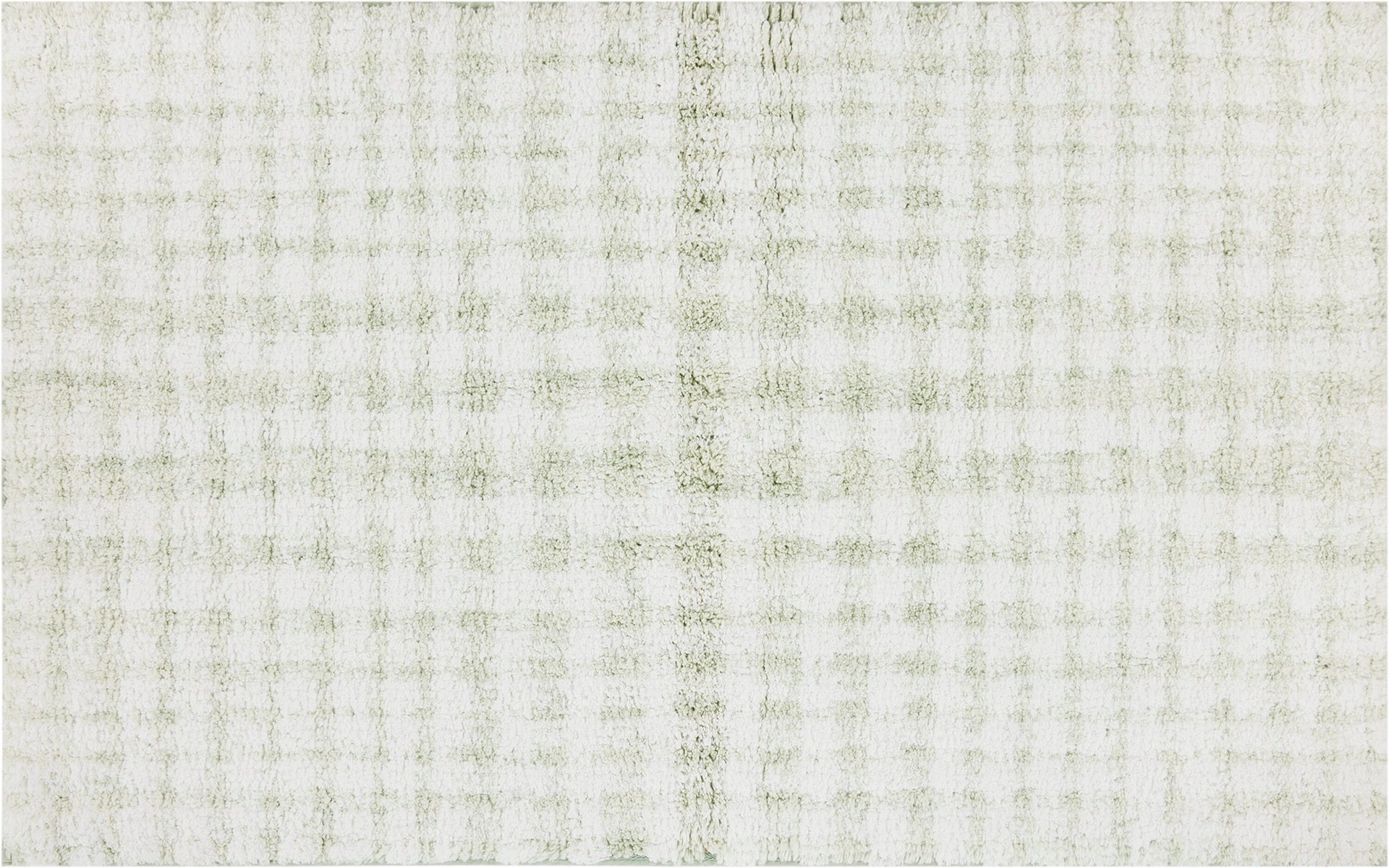 slide 1 of 6, allen + roth 20-in x 32-in White/Seafoam Cotton Bath mat, 1 ct