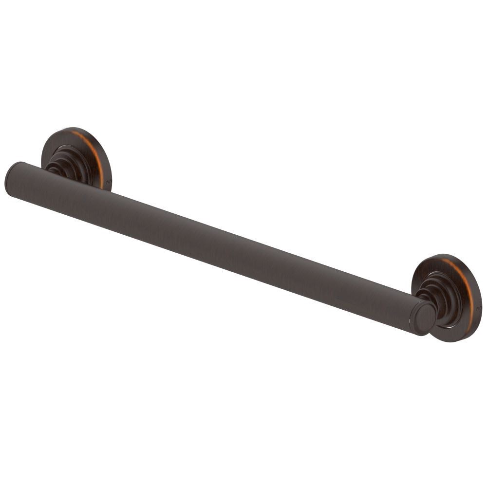 slide 1 of 6, allen + roth Townley 16-in Oil rubbed bronze Wall mount ADA Compliant Grab Bar ( 500-lb Weight Capacity ), 1 ct