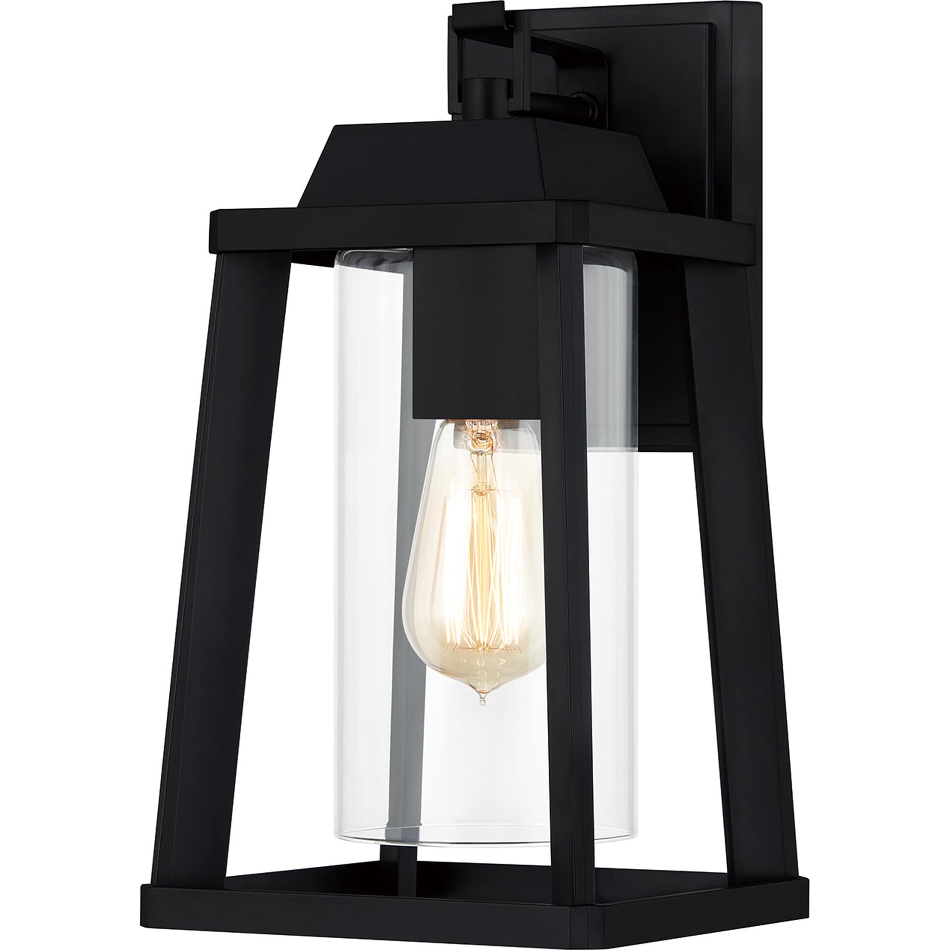 slide 2 of 6, Quoizel Amsted 1 -Light 13.13-in H Matte Black Hardwired Outdoor Wall Light, 1 ct