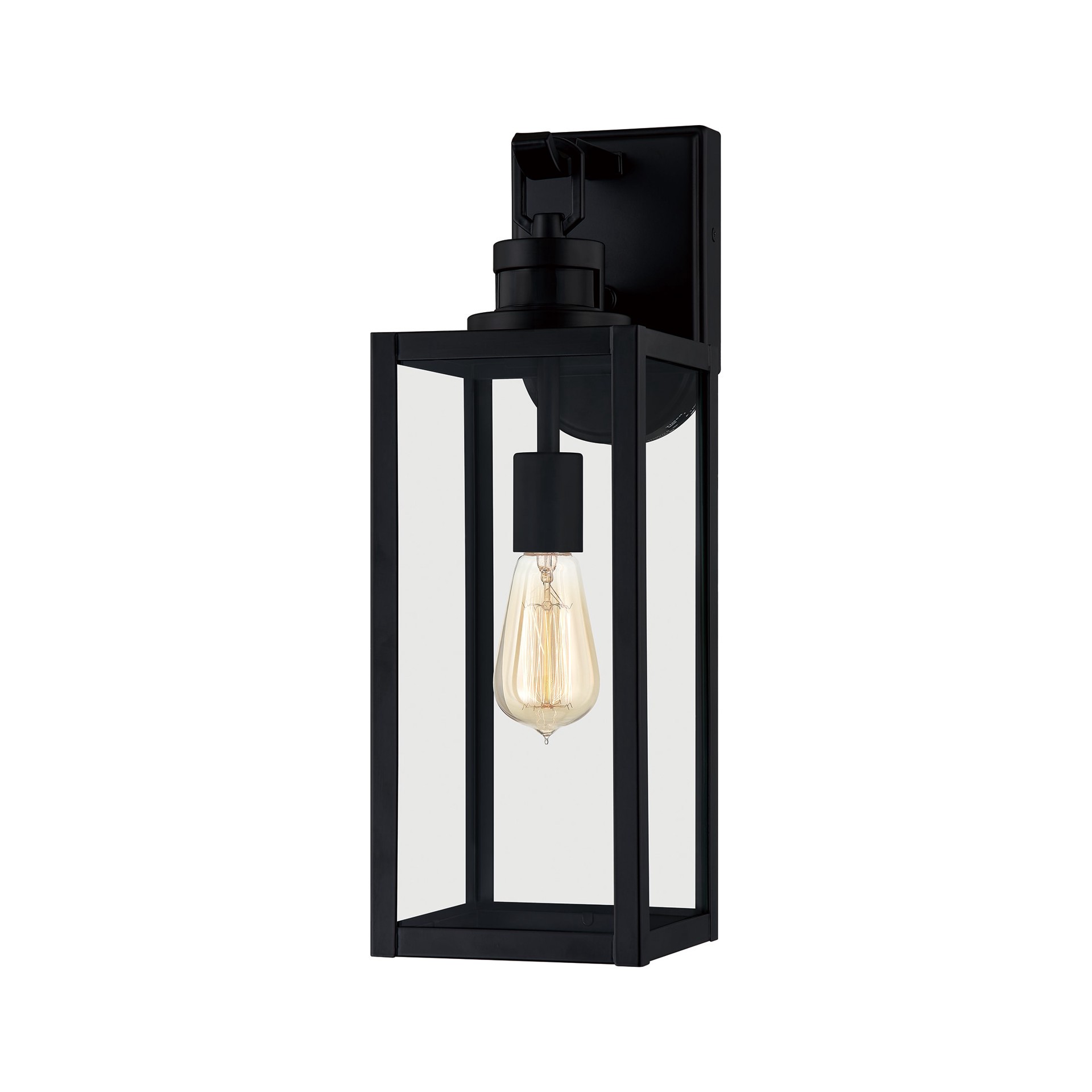 slide 3 of 6, Quoizel Breitling 1 -Light 18-in H Matte Black Hardwired Motion Sensor Dusk to Dawn Outdoor Wall Light, 1 ct