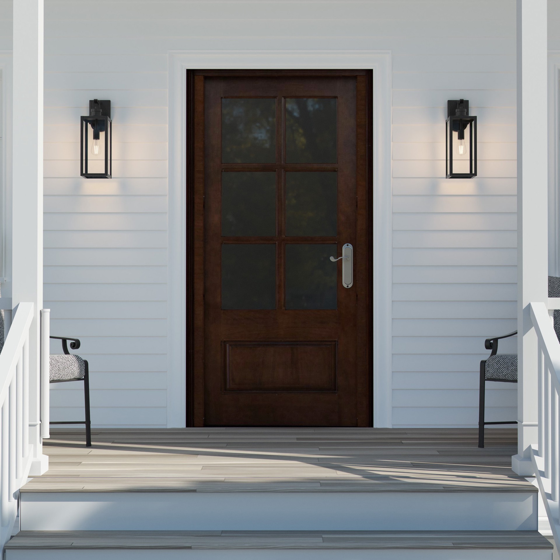 slide 5 of 6, Quoizel Breitling 1 -Light 18-in H Matte Black Hardwired Motion Sensor Dusk to Dawn Outdoor Wall Light, 1 ct