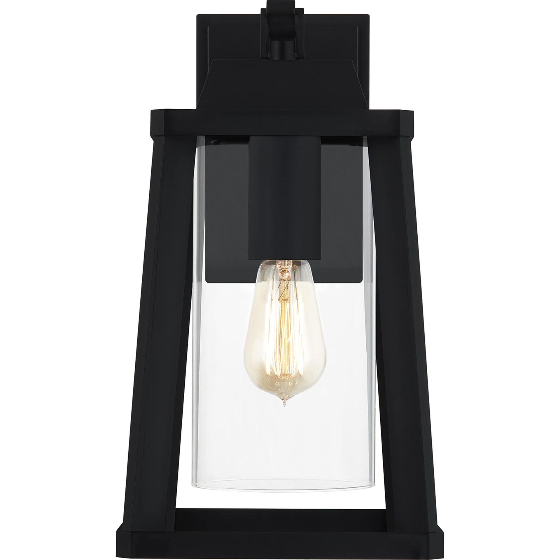 slide 3 of 6, Quoizel Amsted 1 -Light 15.38-in H Matte Black Hardwired Outdoor Wall Light, 1 ct