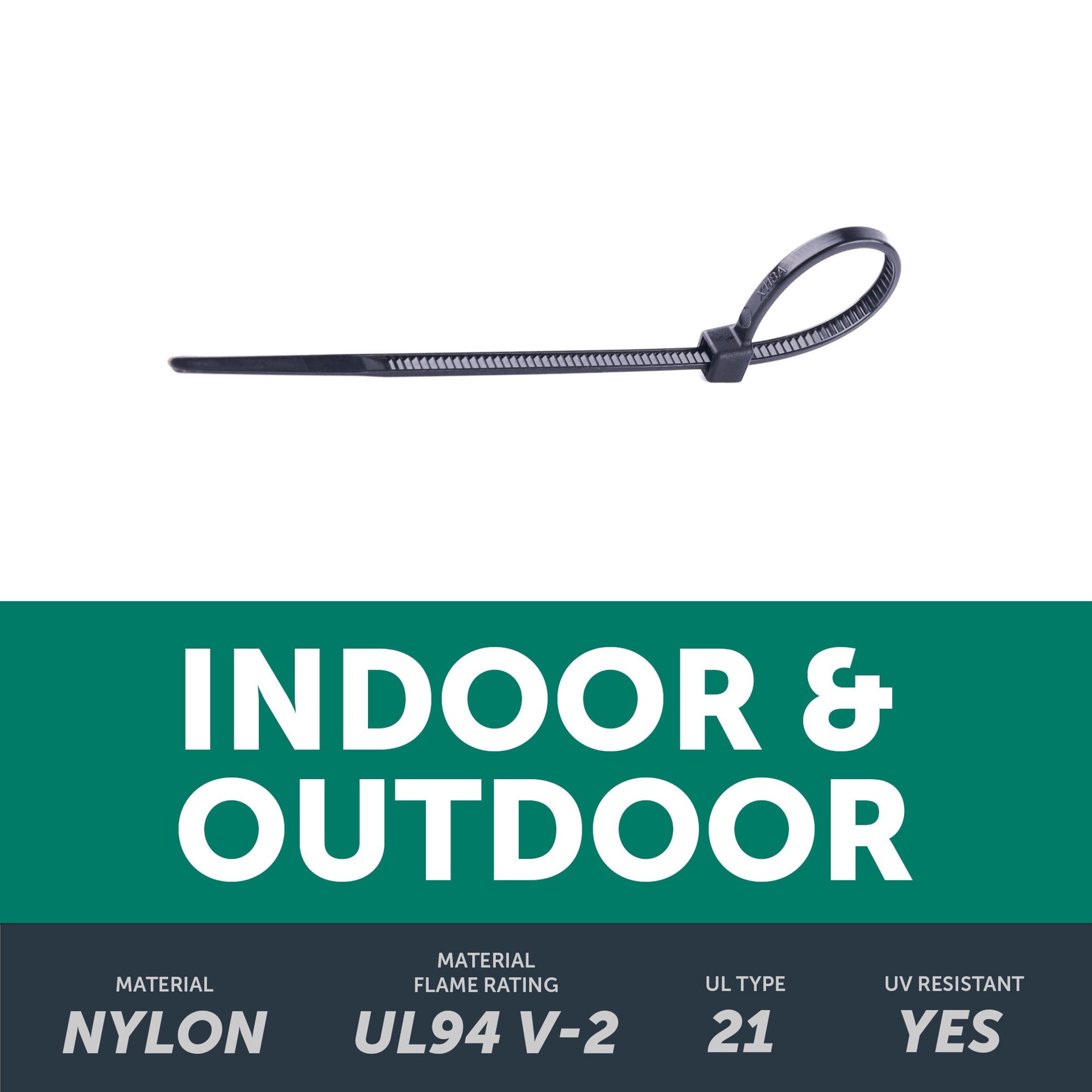 slide 3 of 6, Utilitech 4-in 18.0-lb Tensile Strength Nylon Zip ties Black with UV Protection 1000 -Pack, 1 ct