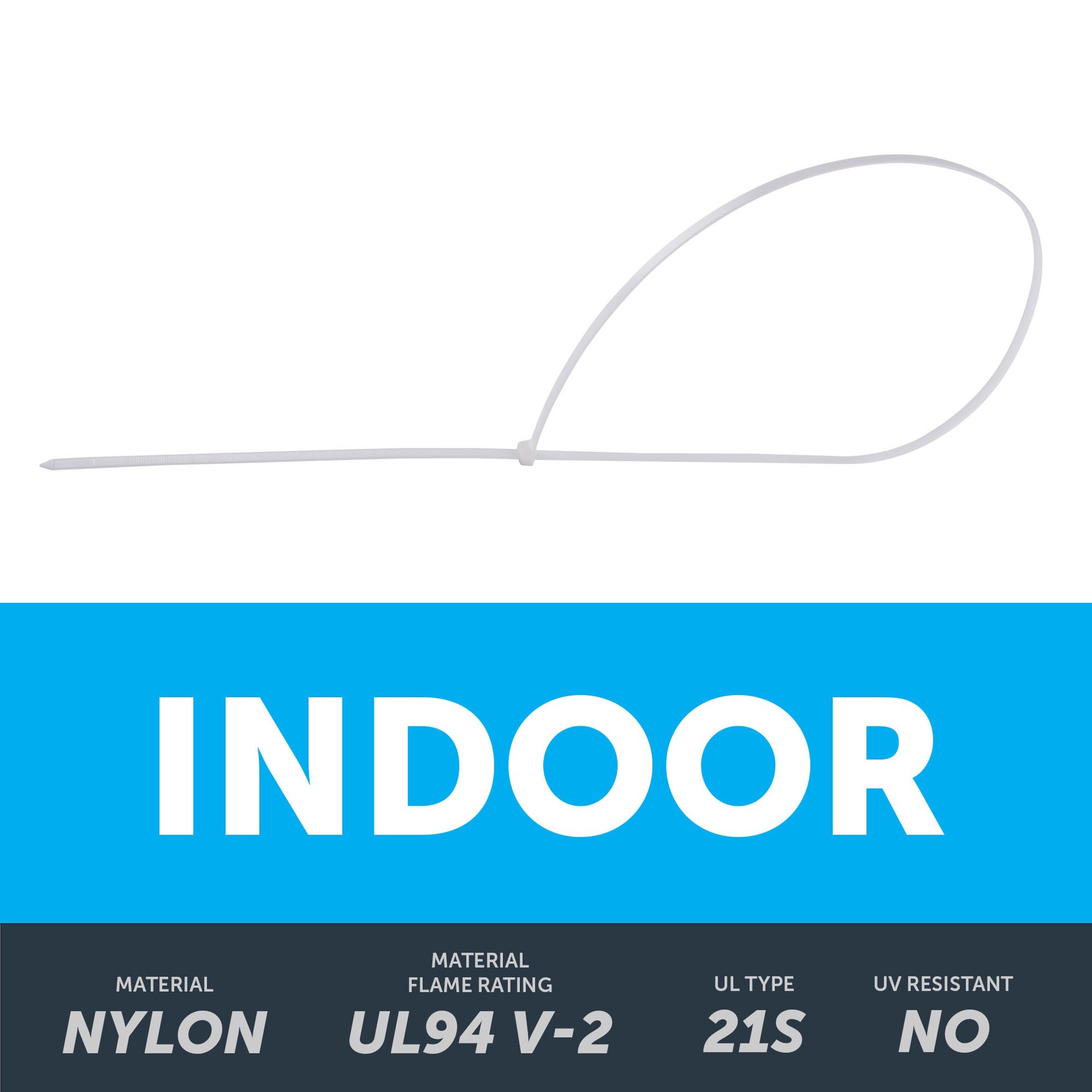 slide 3 of 6, Utilitech 48-in 180.0-lb Tensile Strength Nylon Zip ties Off-white 15 -Pack, 1 ct