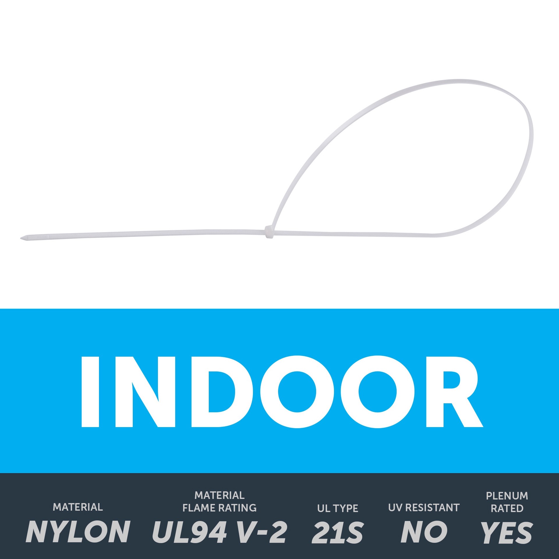 slide 3 of 6, Utilitech 48-in 180-lb Tensile Strength Nylon Standard zip ties Off-white 15 -Pack, 1 ct