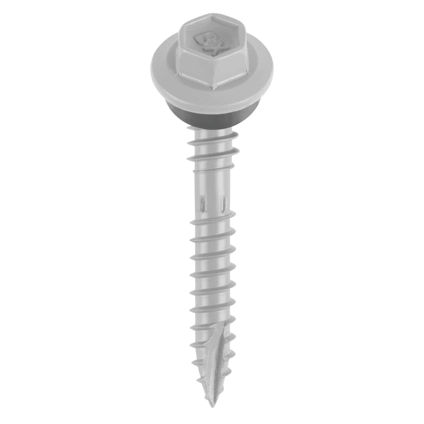 slide 2 of 6, Teks #10 x 1-1/2-in Gray Zinc-plated Sharp Roofing Screws 100 -Count, 1 ct
