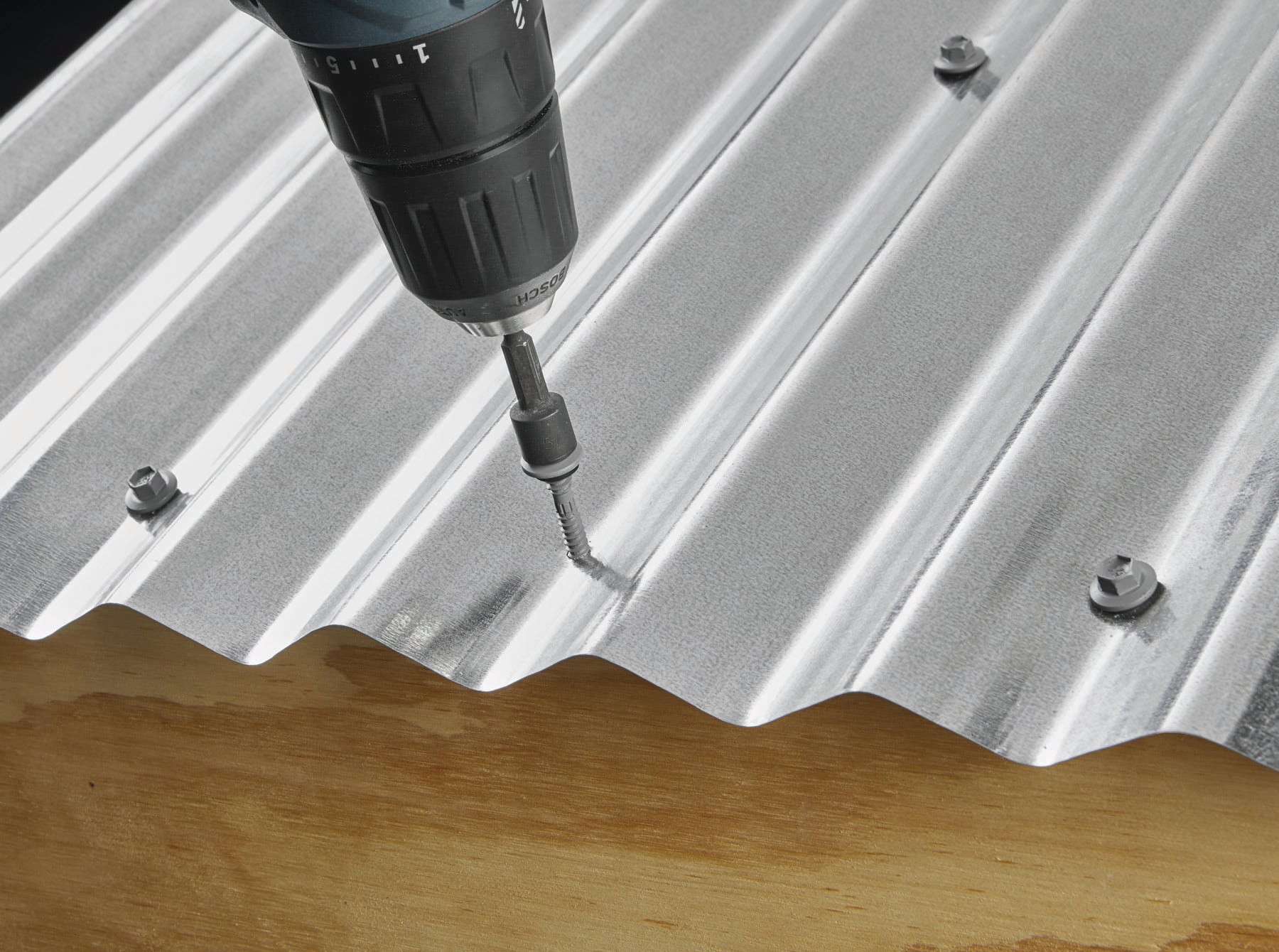 slide 5 of 6, Teks #10 x 1-1/2-in Gray Zinc-plated Sharp Roofing Screws 100 -Count, 1 ct