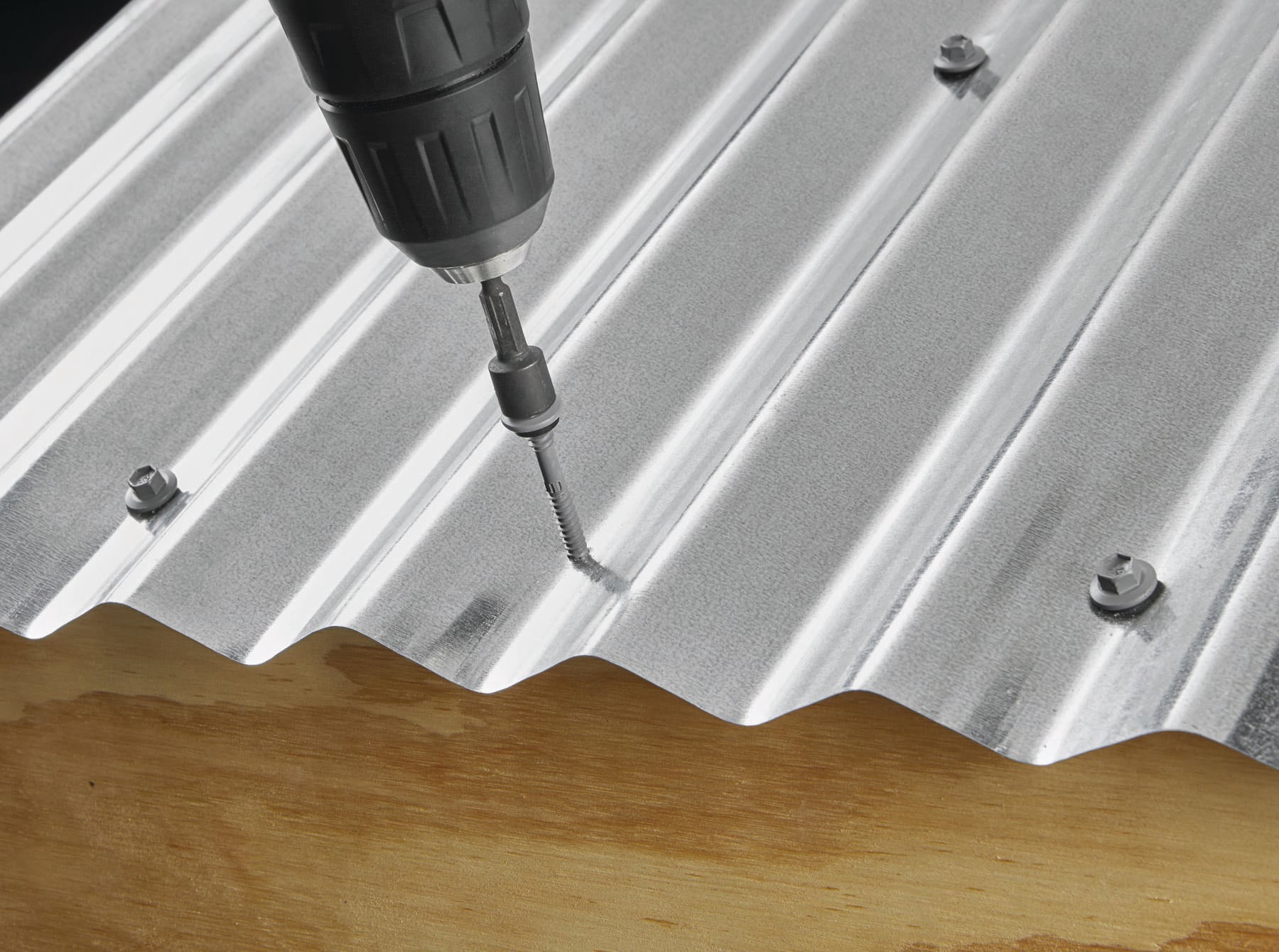 slide 6 of 6, Teks #10 x 1-1/2-in Gray Zinc-plated Sharp Roofing Screws 100 -Count, 1 ct