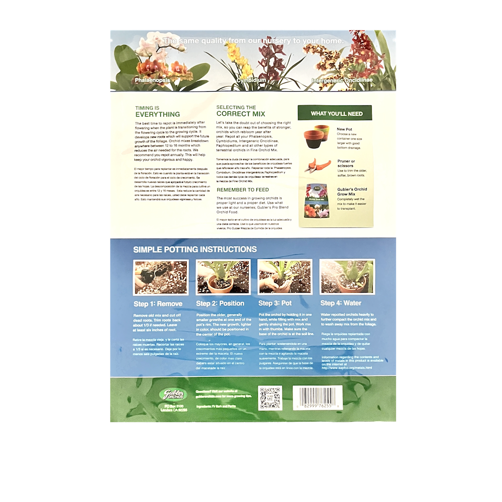 slide 6 of 6, Gubler Orchid Grow Mix- Fine Grade Vegetable and flower Potting soil mix, 1 ct