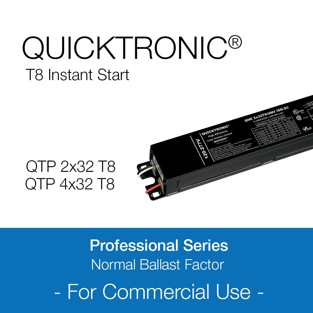 slide 5 of 5, QUICKTRONIC T8 4 -Bulb Commercial Fluorescent light ballast, 1 ct