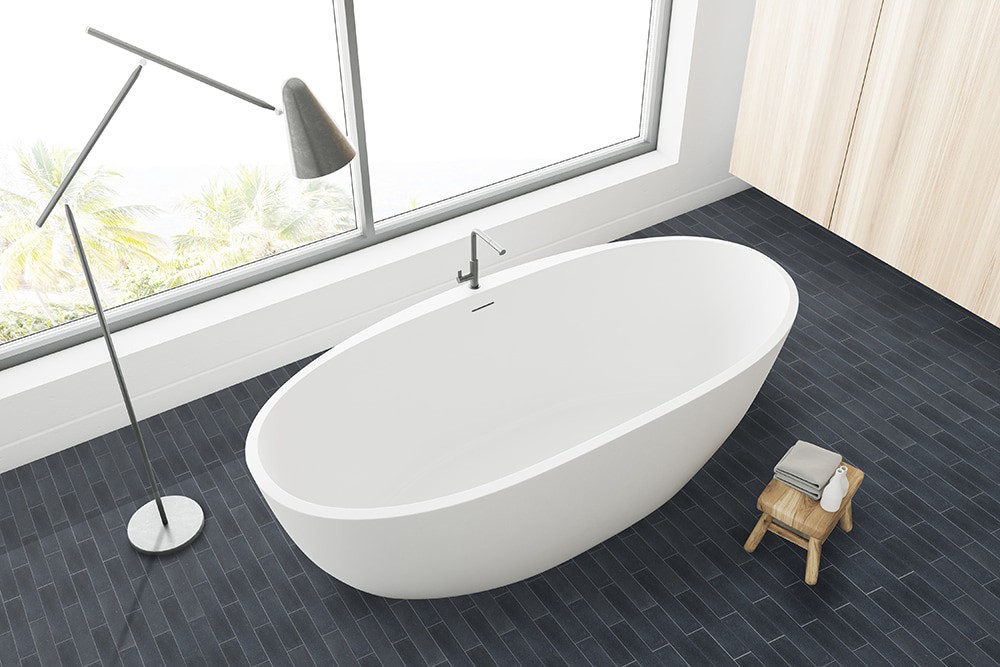 slide 4 of 6, GBI Tile & Stone Inc. Basalt Charcoal 3-in x 12-in Honed Natural Basalt Floor and Wall Tile ( 0.24-sq ft Piece ), 1 ct