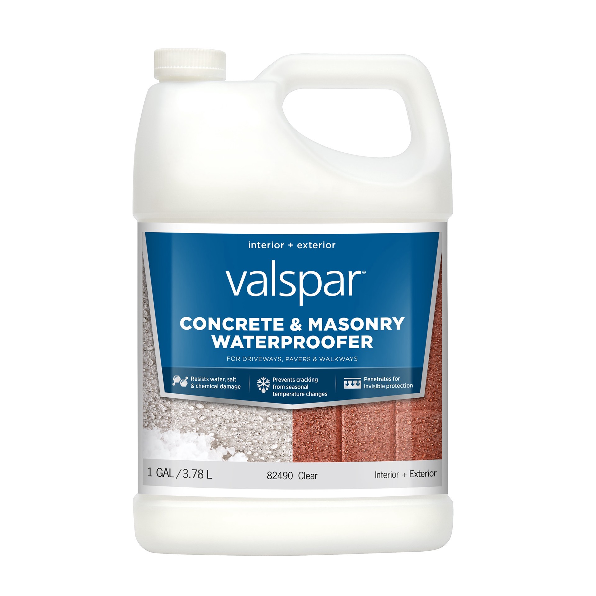 slide 1 of 5, Valspar Clear Matte Transparent Water-based Interior/Exterior Waterproofer ( 1-gallon ), 1 ct