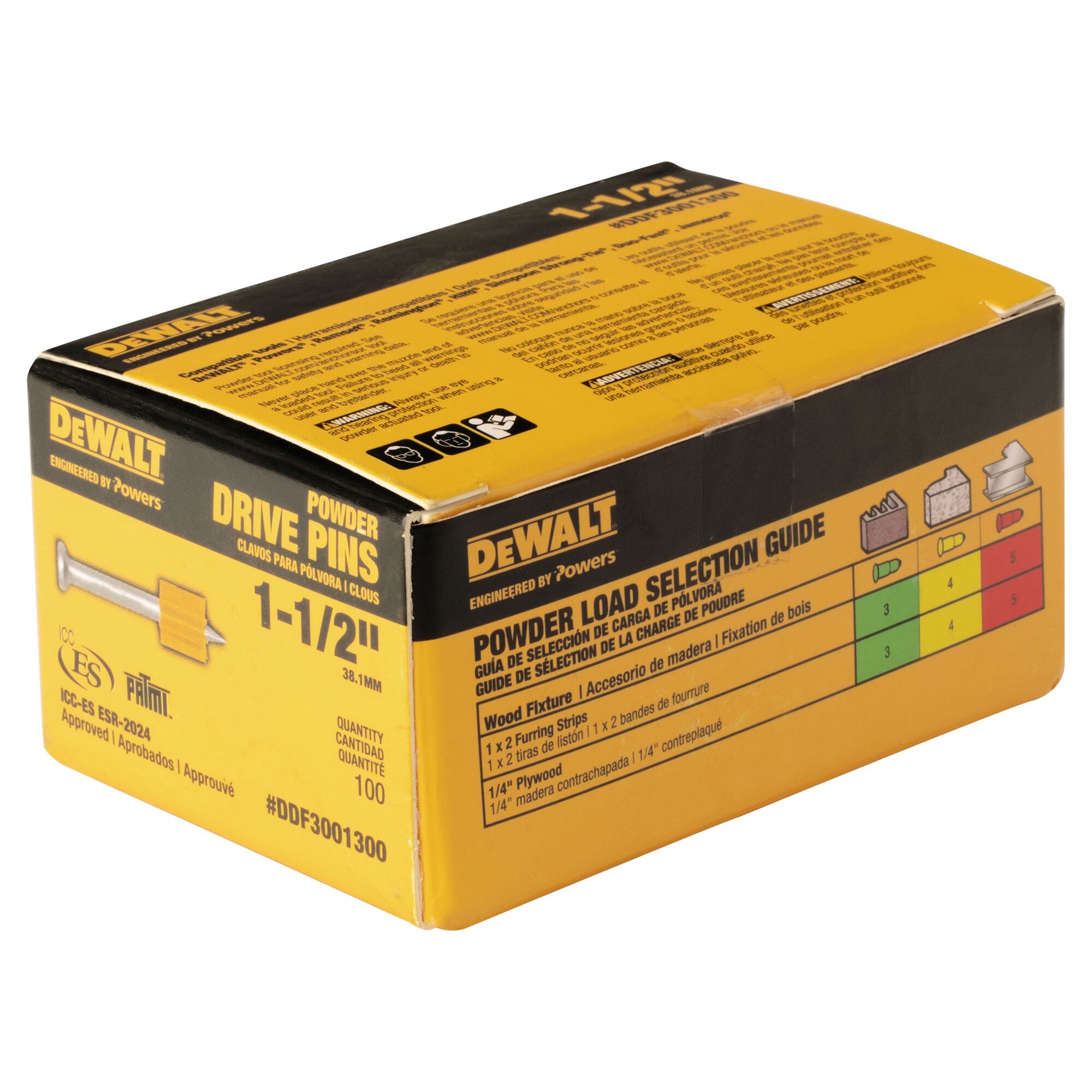 slide 6 of 6, DEWALT 100 -Pack 1-1/2-in Non-washered Drive pin, 1 ct