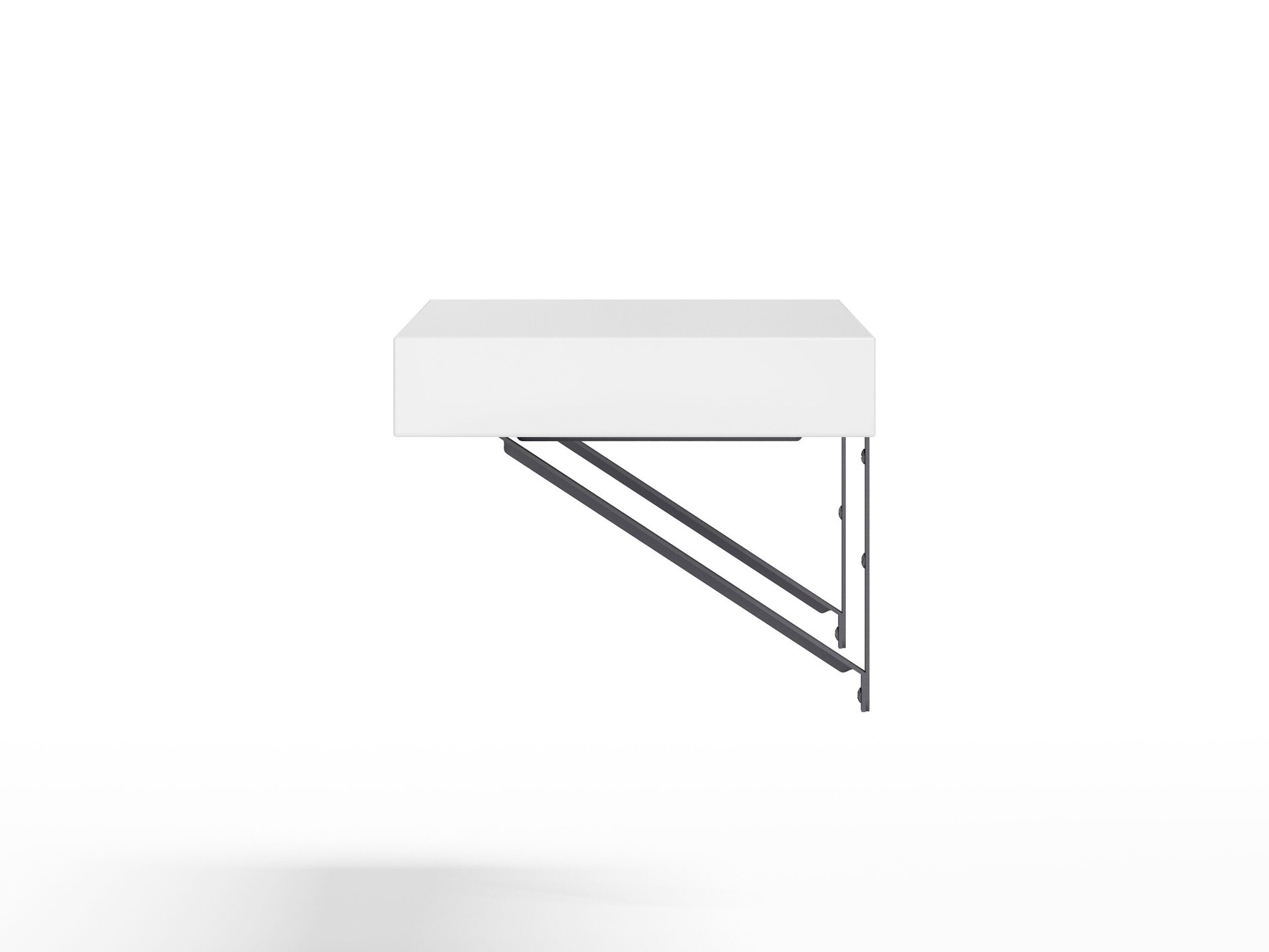 slide 6 of 6, allen + roth 9.5-in D x 36-in L White MDF Rectangular Bracket shelf, 1 ct