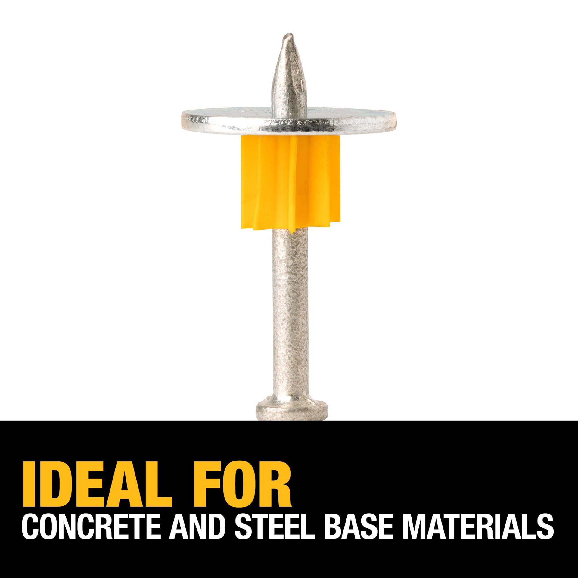 slide 4 of 6, DEWALT 100 -Pack 1-1/2-in Washered Drive pin, 1 ct
