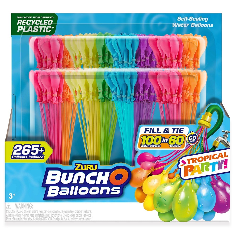 slide 1 of 1, ZURU BUNCH O BALLOONS 8 -Pack Bunch O Balloons Multi Water balloon, 1 ct