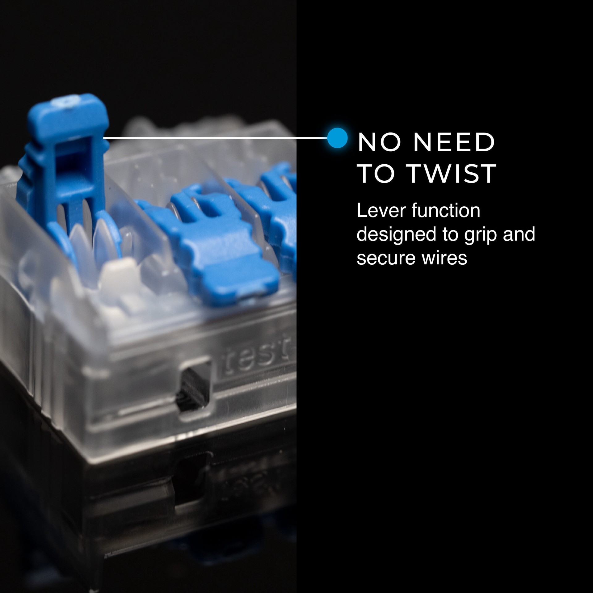 slide 4 of 6, IDEAL Lever Wire Connectors 3 Clear ( 10 -Pack ), 1 ct