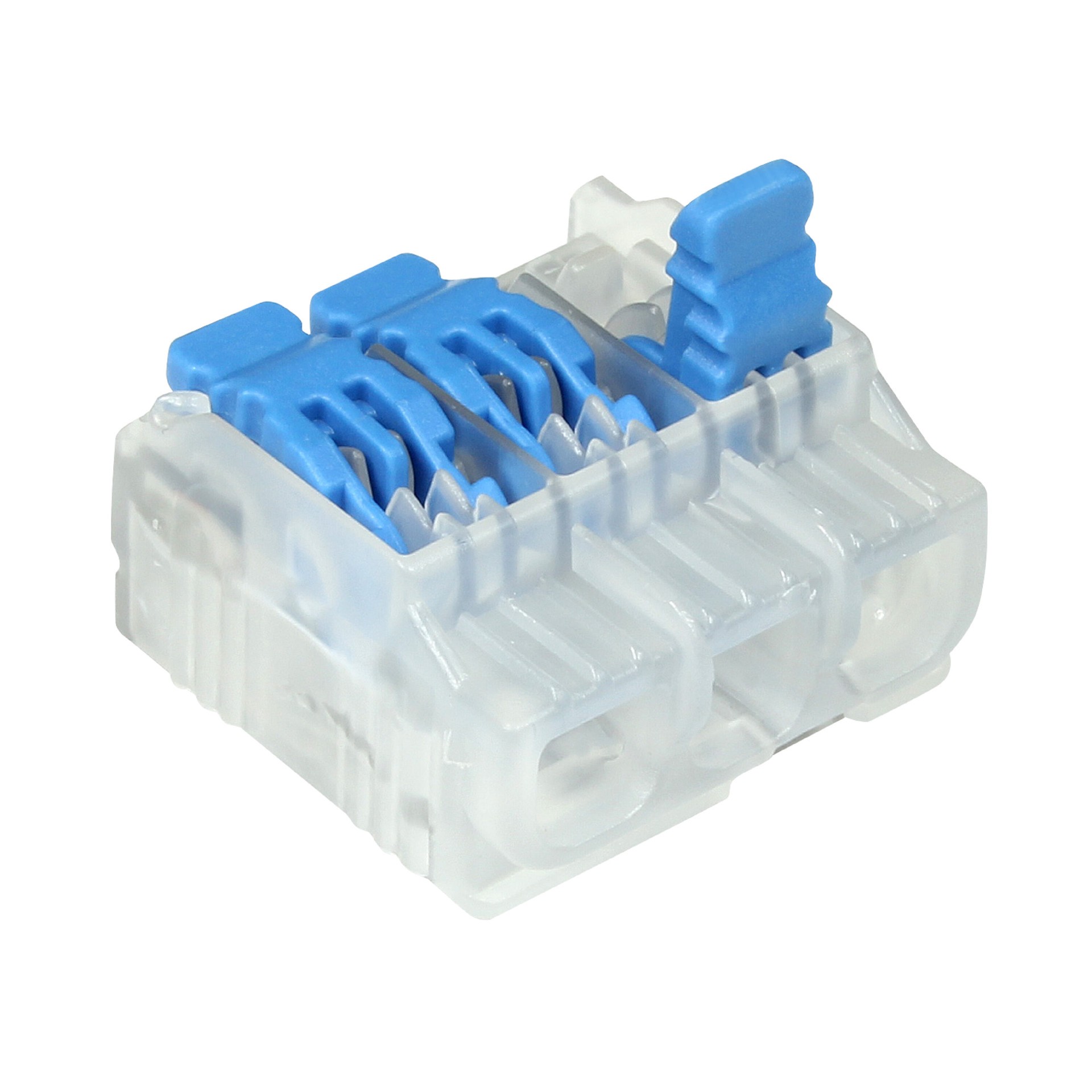 slide 6 of 6, IDEAL Lever Wire Connectors 3 Clear ( 10 -Pack ), 1 ct