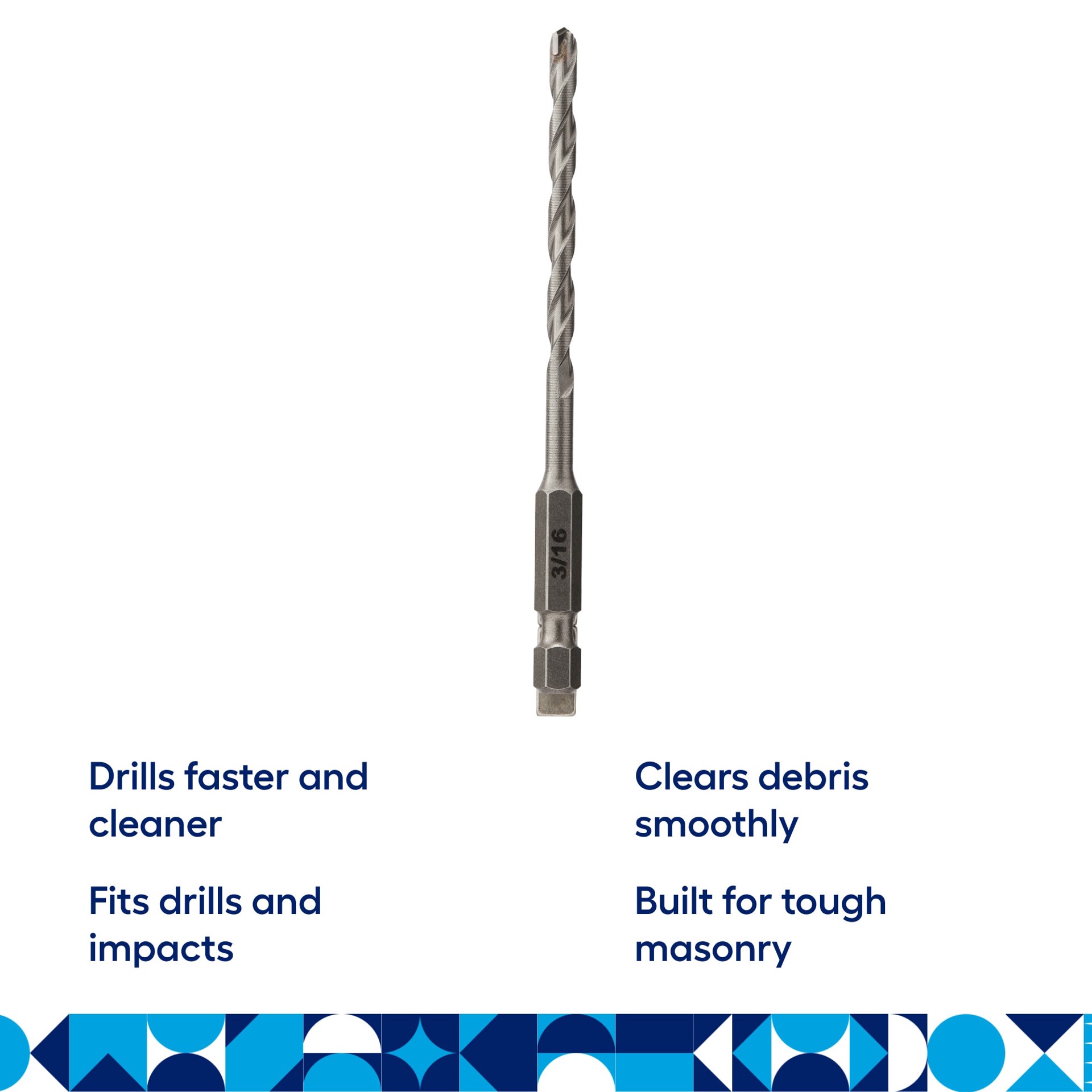 slide 2 of 4, SKIL 3-1/16-in x 4-in Alloy steel Masonry Drill Bit For Hammer drill, 1 ct