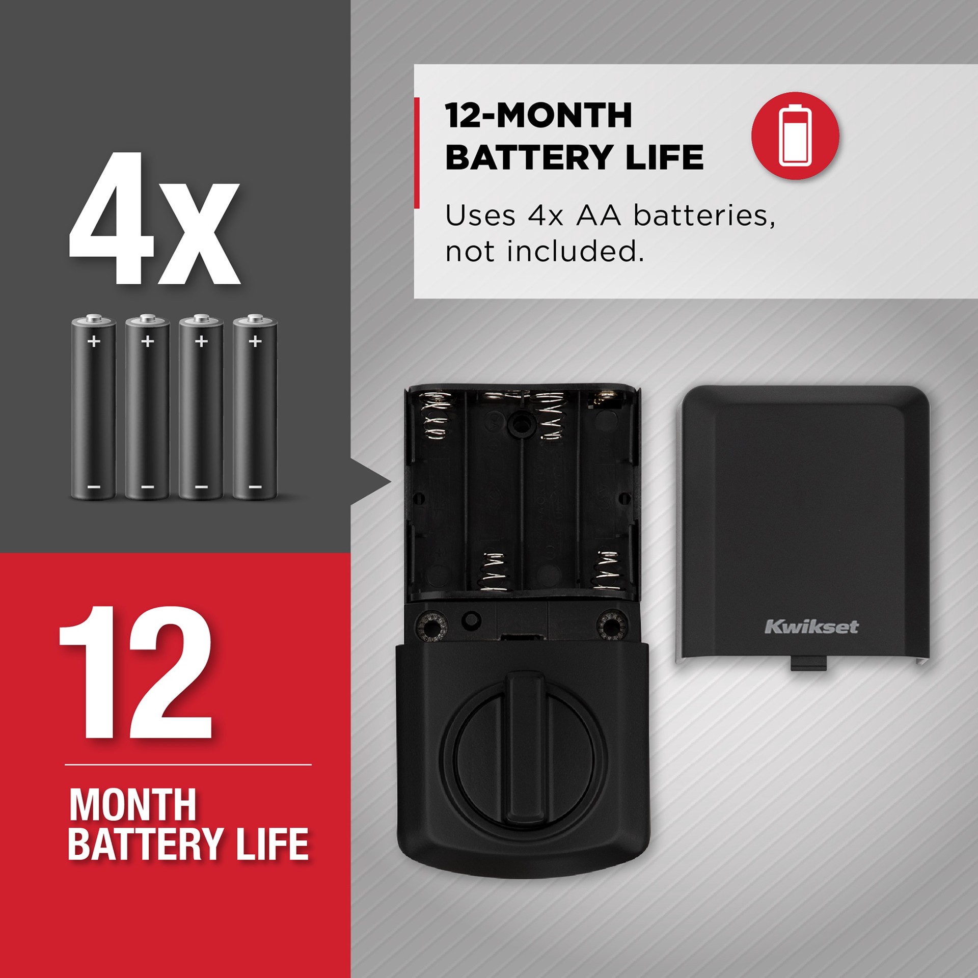 slide 6 of 6, Kwikset SmartCode 260 with Halifax Lever Combo Pack Matte Black Keypad Electronic Deadbolt Lock ft. SmartKey Security, 1 ct