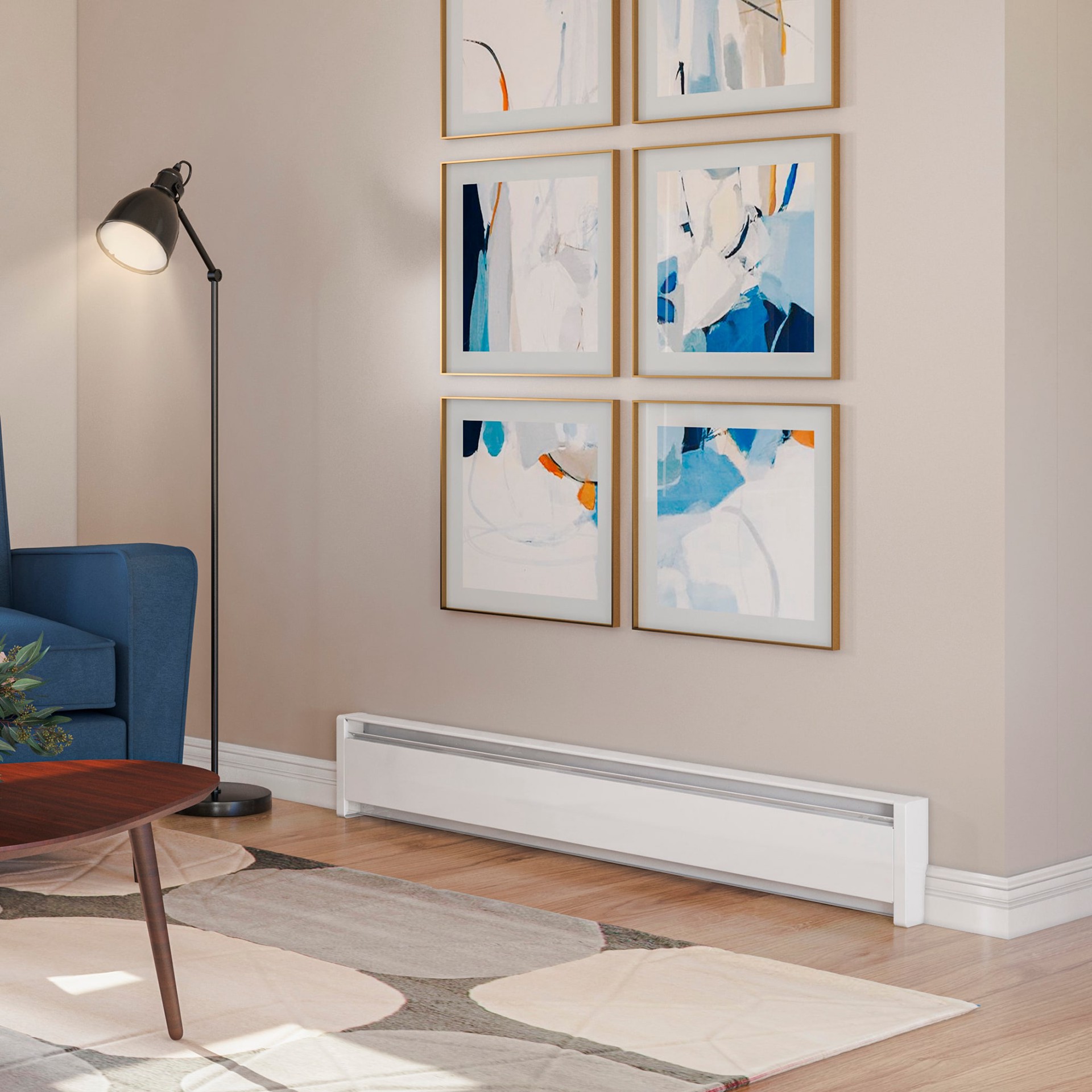 slide 5 of 6, Cadet 4.92-ft 3415 BTU Hydronic Baseboard Heater, 1 ct