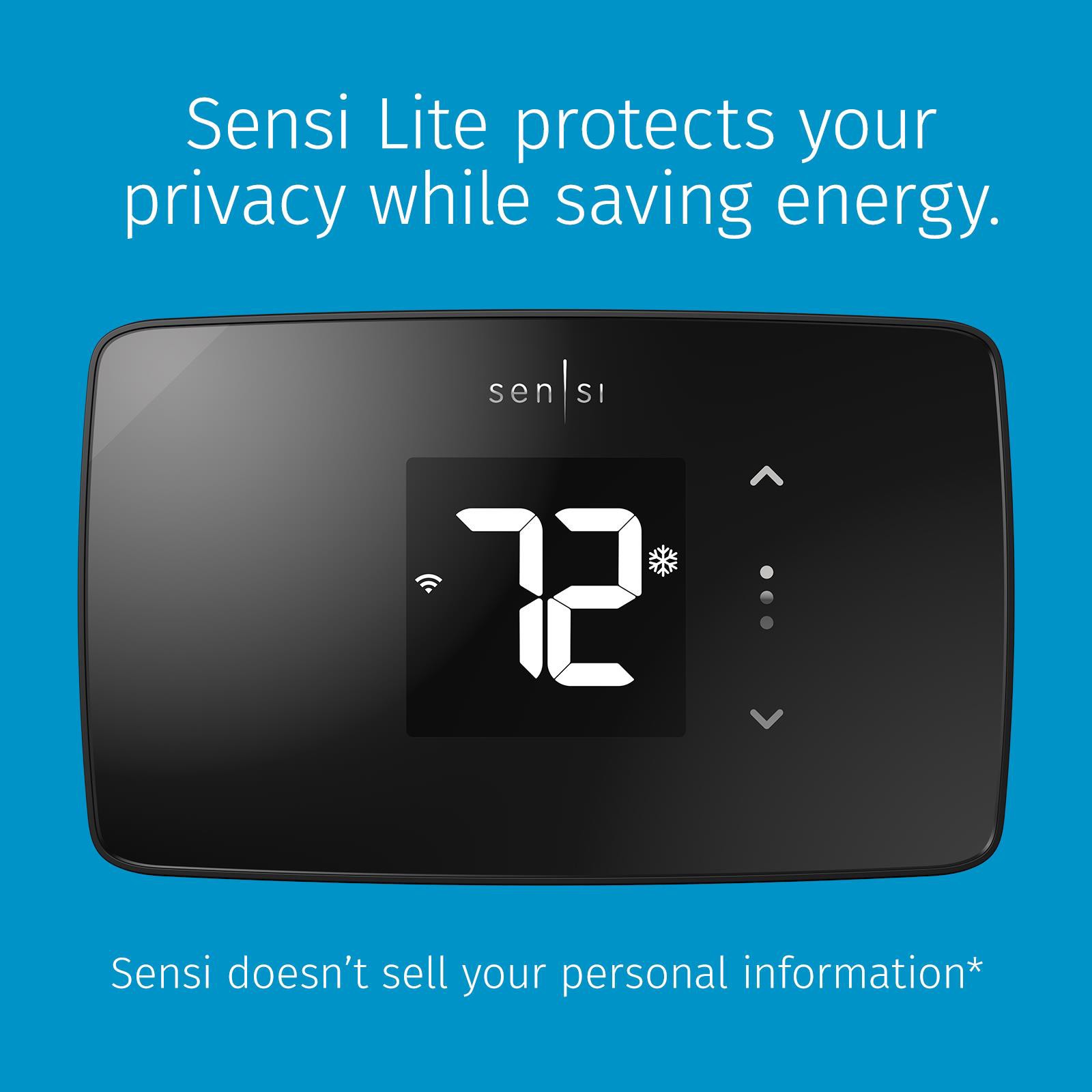 slide 2 of 6, Copeland Sensi Black Smart Compatible Thermostat with Wi-Fi Compatibility, 1 ct