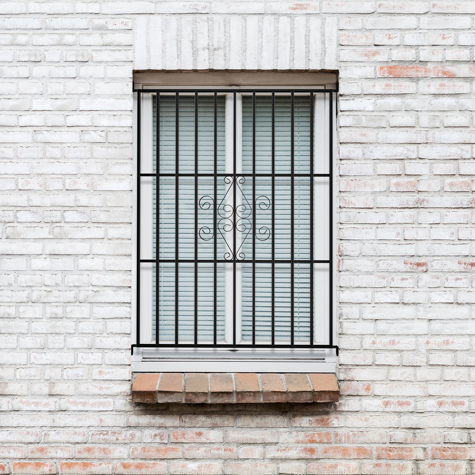 slide 2 of 6, RELIABILT Magnum 36-in x 48-in Black Steel Fixed Window Security Bar, 1 ct