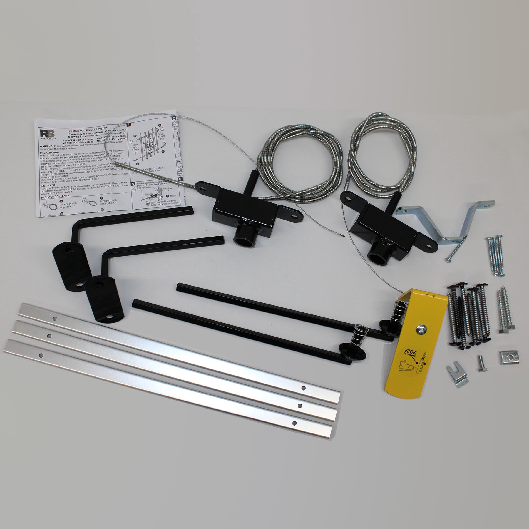slide 1 of 1, RELIABILT Black Emergency release kit, 1 ct
