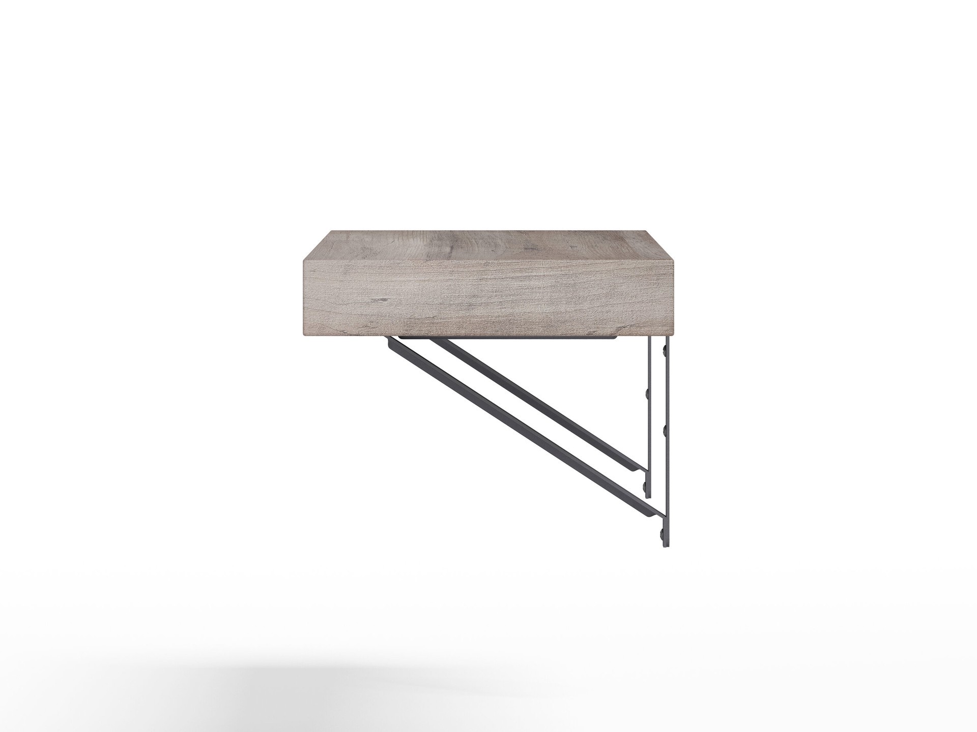 slide 6 of 6, allen + roth 9.5-in D x 36-in L Gray MDF Rectangular Bracket shelf, 1 ct