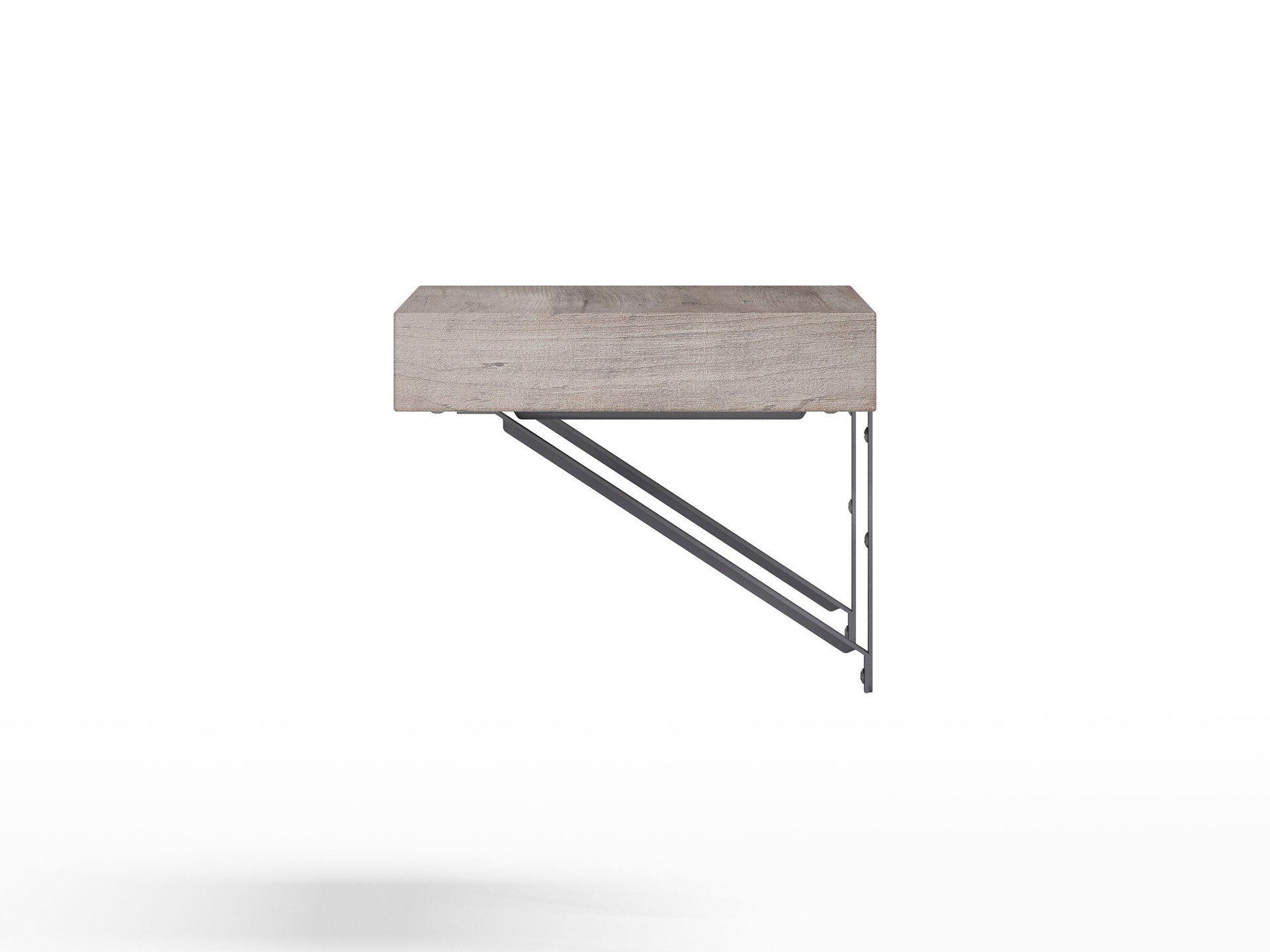 slide 6 of 6, allen + roth 9.5-in D x 23.75-in L Gray MDF Rectangular Bracket shelf, 1 ct