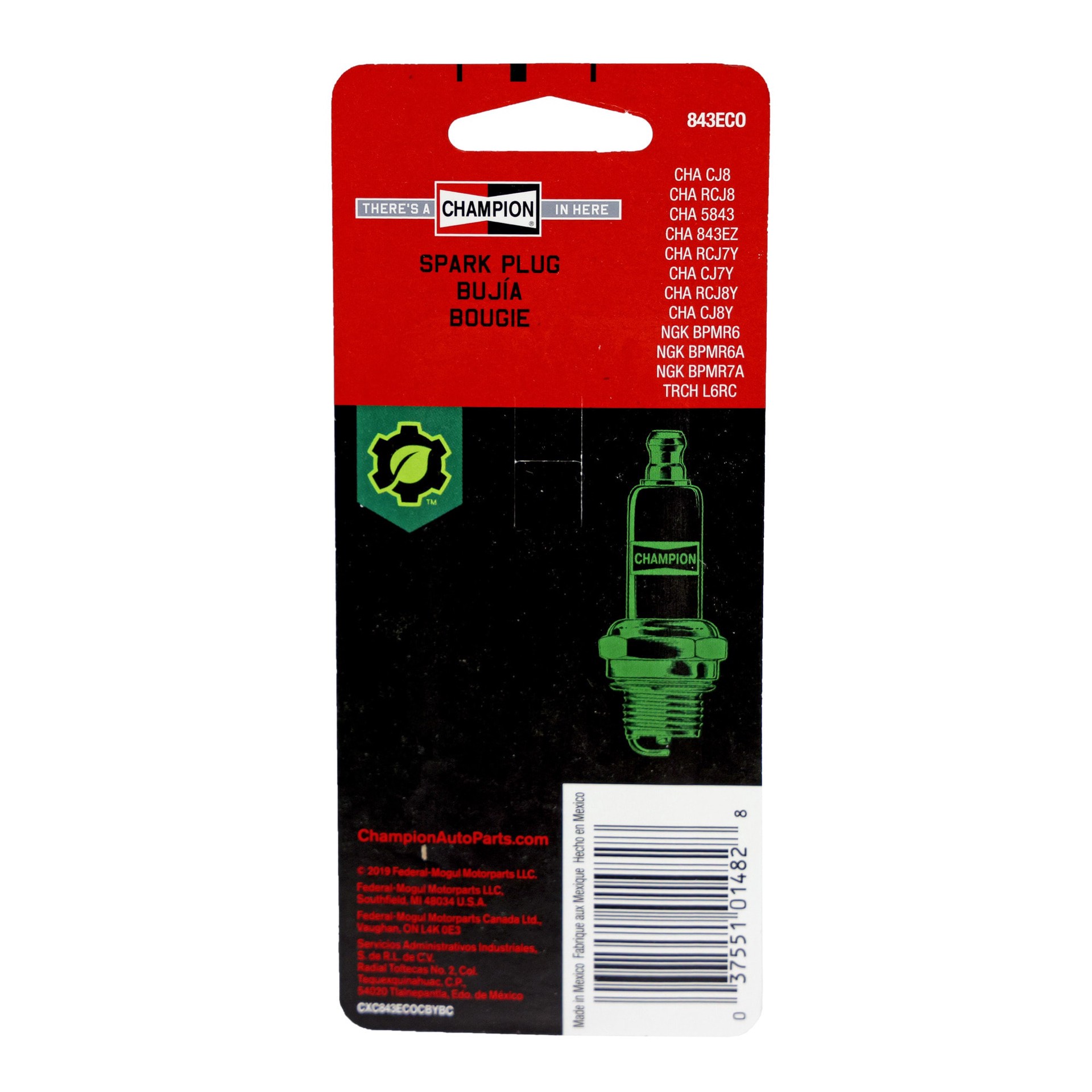 slide 2 of 4, CHAMPION 3/4-in 2-cycle engine and 4-cycle engine Spark plug, 1 ct