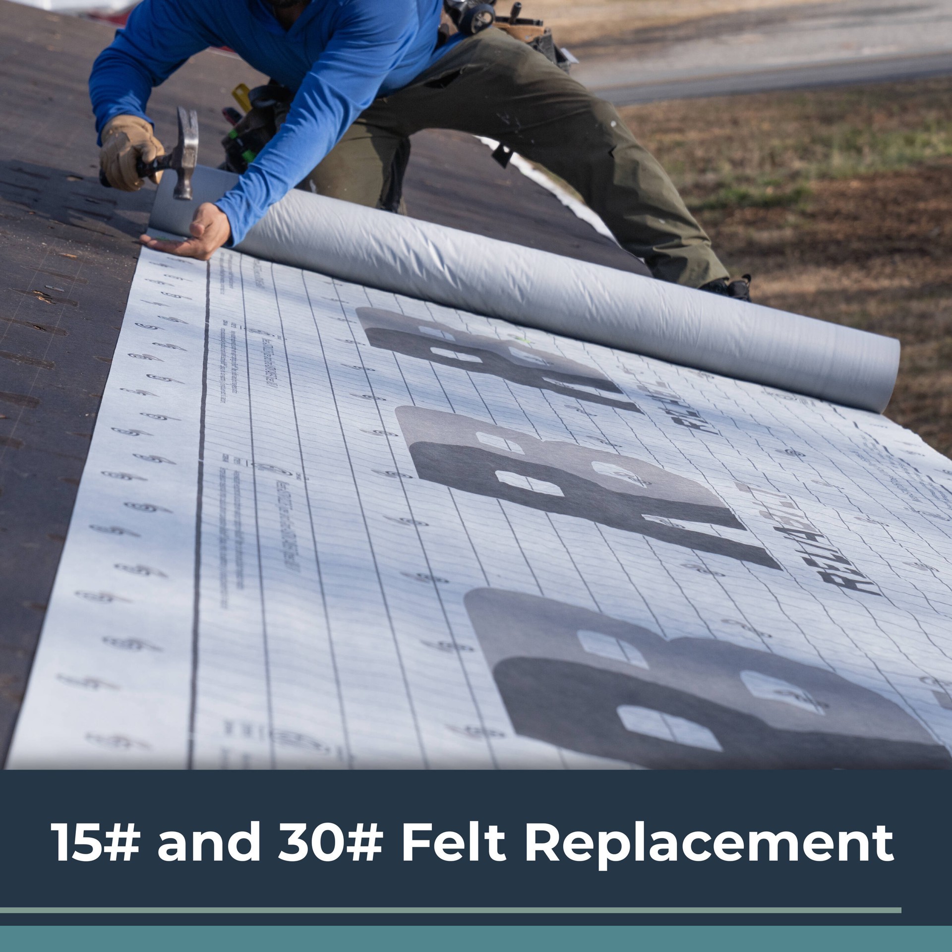 slide 4 of 6, RELIABILT 48-in x 250-ft 1000-sq ft Synthetic Roof Underlayment, 1 ct