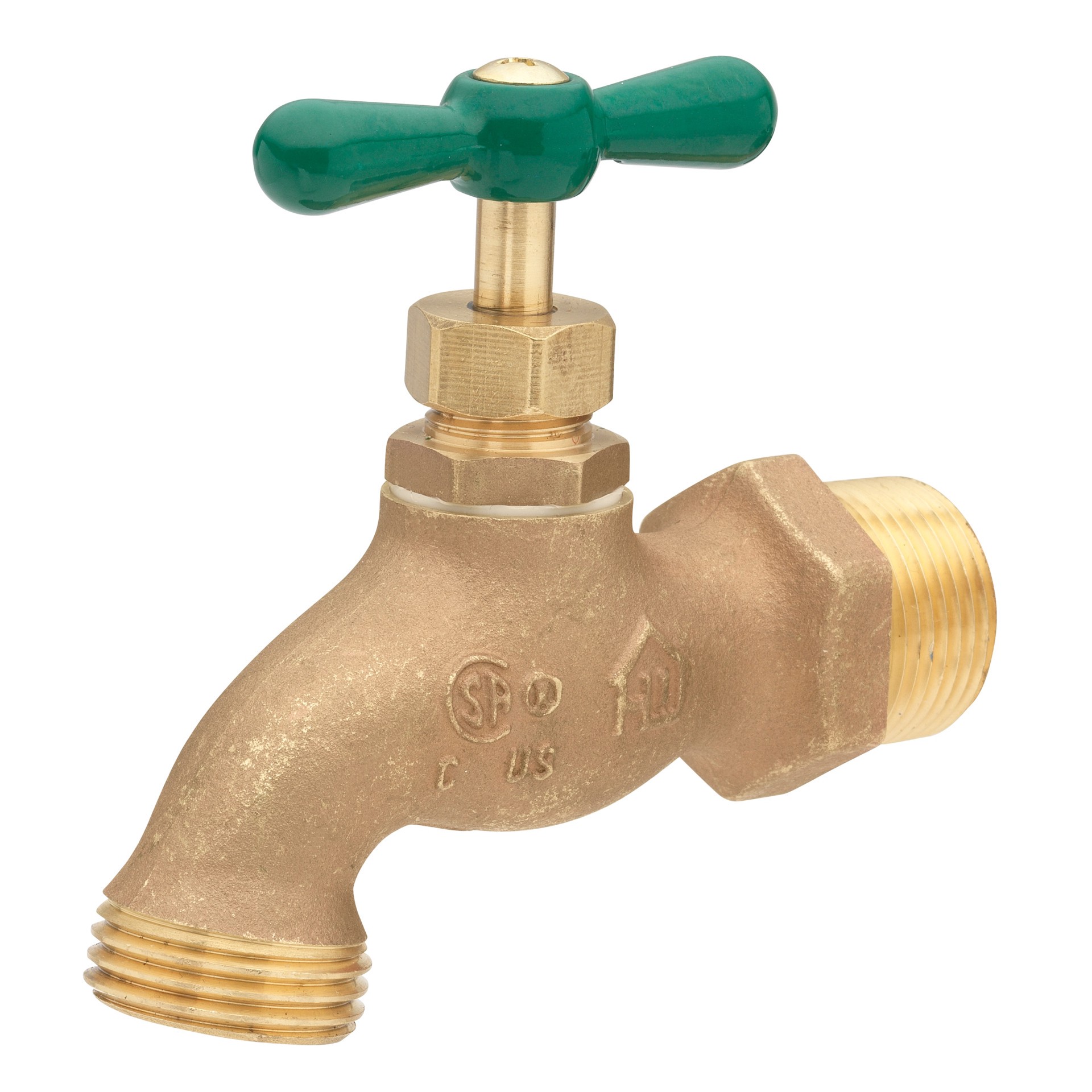 slide 1 of 4, RELIABILT 2-in L x 3/4-in MIP Brass Multi Turn Hose Bibb, 1 ct