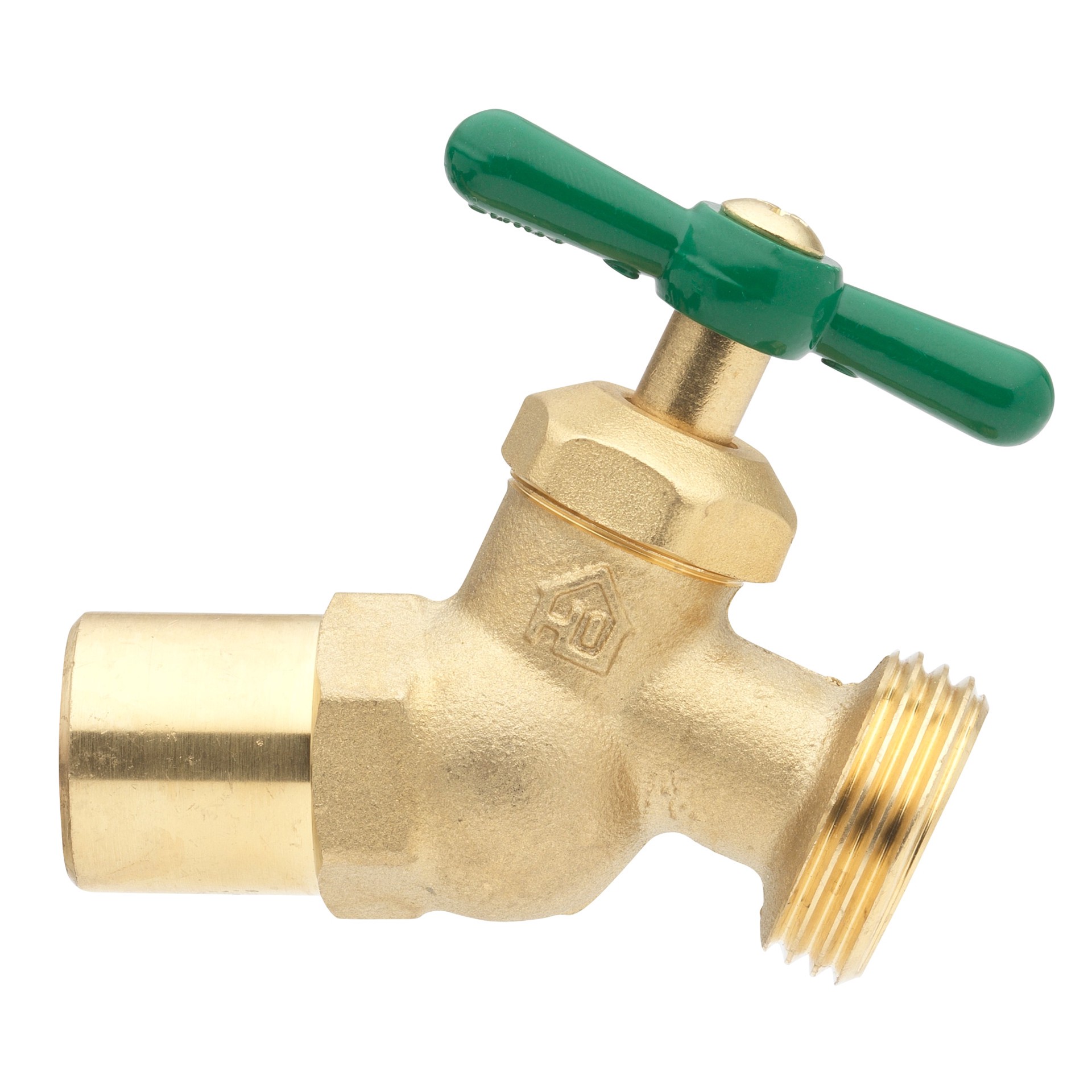 slide 2 of 2, RELIABILT 2-in L x 1/2-in or 3/4-in sweat Brass Multi Turn Hose Bibb, 1 ct