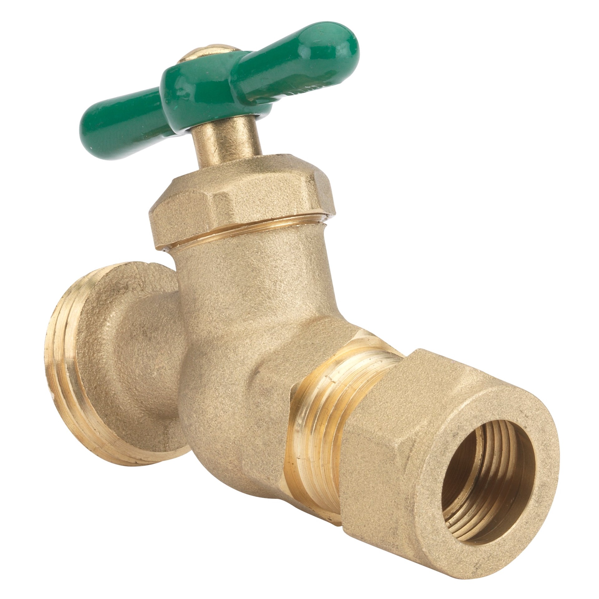 slide 2 of 4, RELIABILT 2-in L x 3/4-in OD compression Brass Multi Turn Hose Bibb, 1 ct