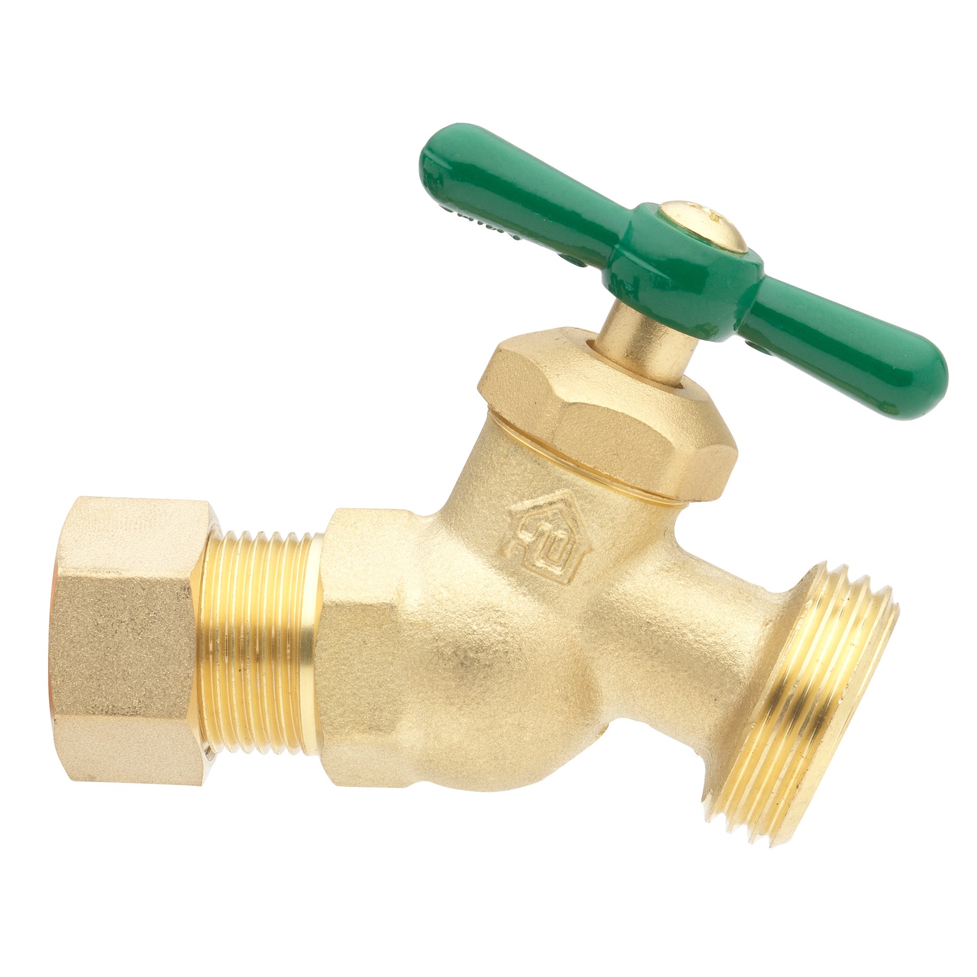 slide 4 of 4, RELIABILT 2-in L x 3/4-in OD compression Brass Multi Turn Hose Bibb, 1 ct