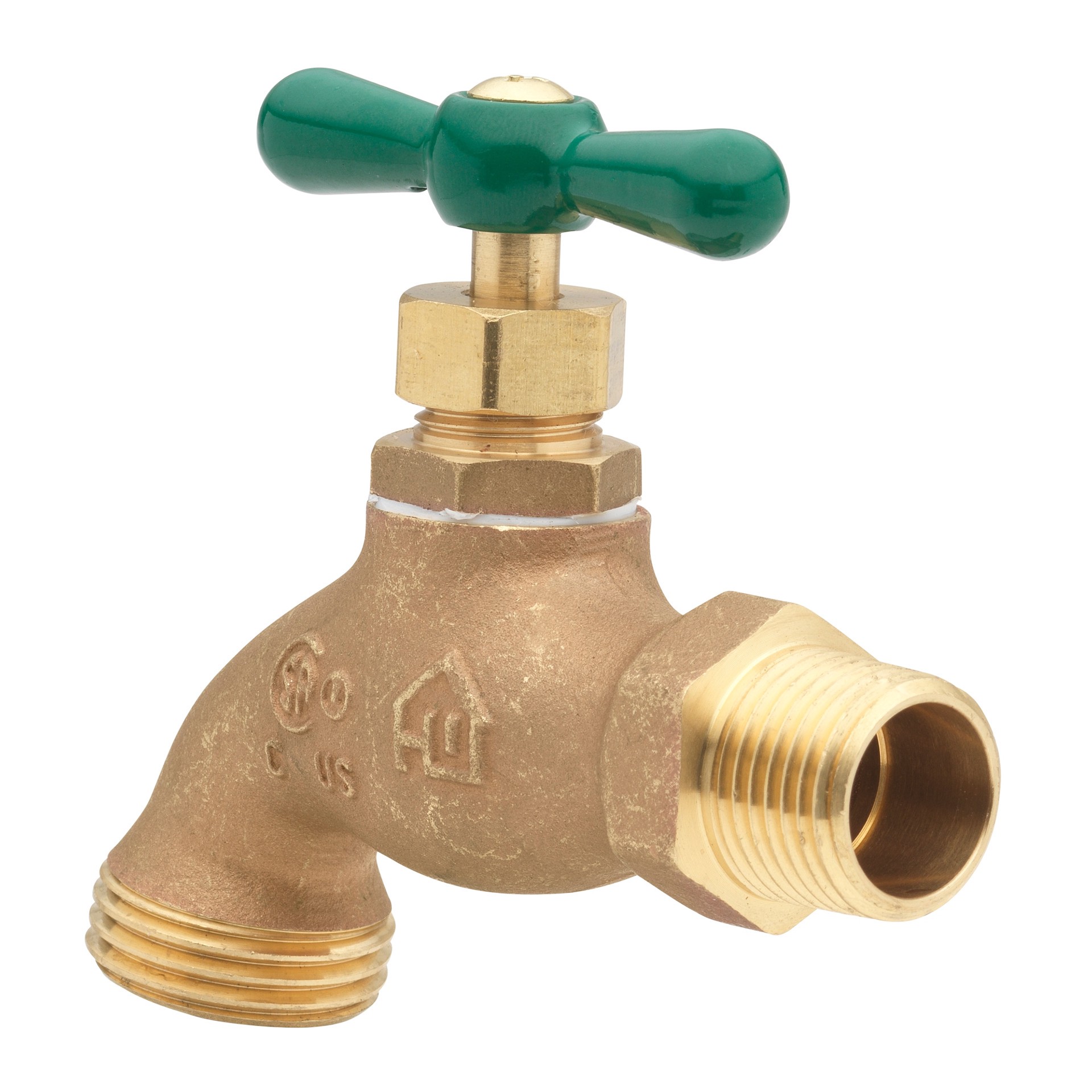 slide 3 of 4, RELIABILT 2-in L x 1/2-in MIP Brass Multi Turn Hose Bibb, 1 ct