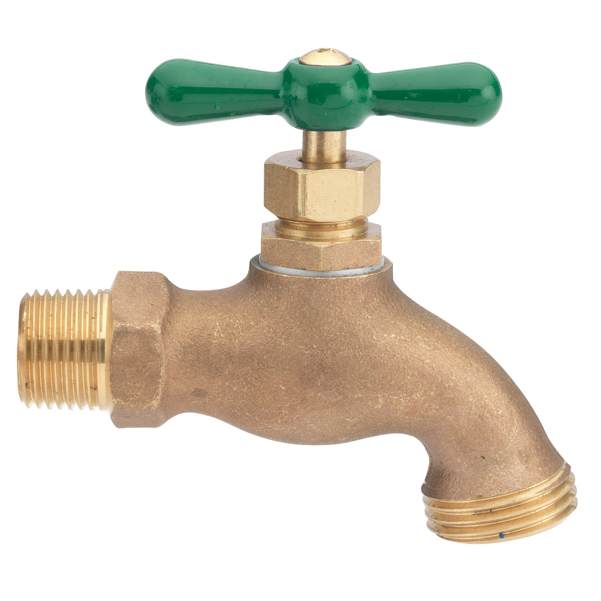 slide 4 of 4, RELIABILT 2-in L x 1/2-in MIP Brass Multi Turn Hose Bibb, 1 ct