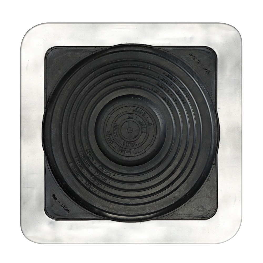 slide 2 of 4, IPS Roofing Products Flashing 1/4-in to 5-3/4-in x 8-in PVC Vent and Pipe Flashing, 1 ct