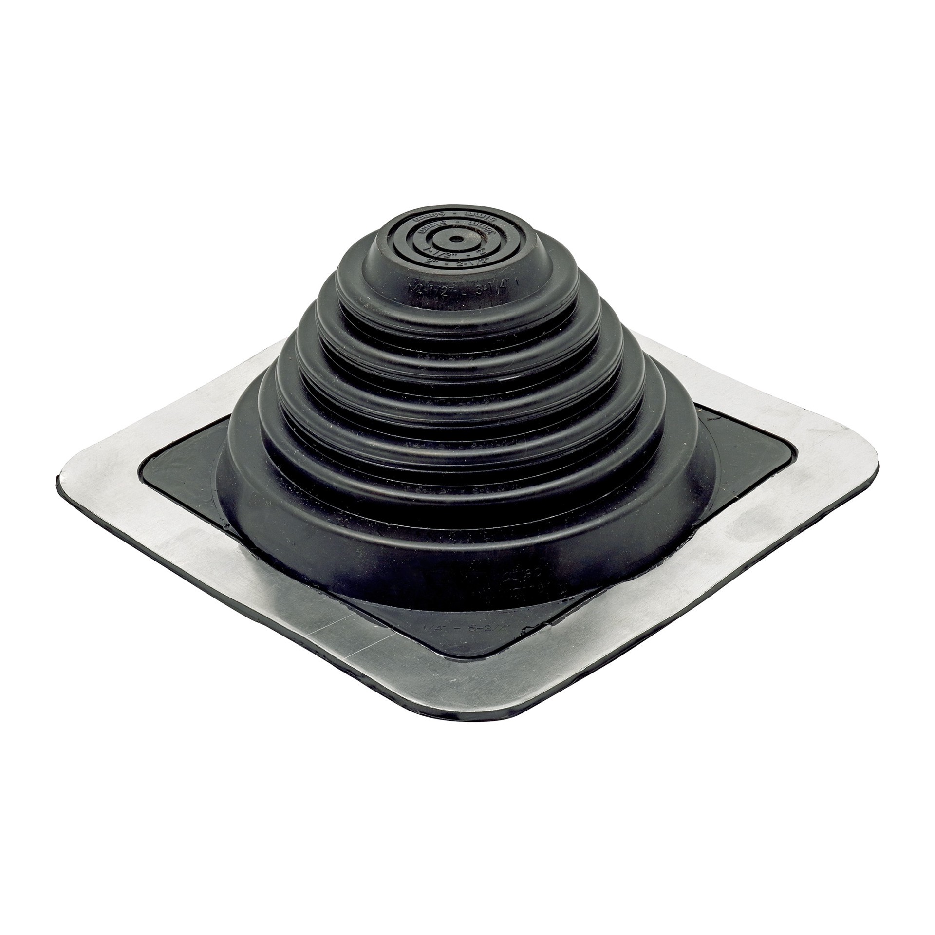 slide 1 of 4, IPS Roofing Products Flashing 1/4-in to 5-3/4-in x 8-in PVC Vent and Pipe Flashing, 1 ct