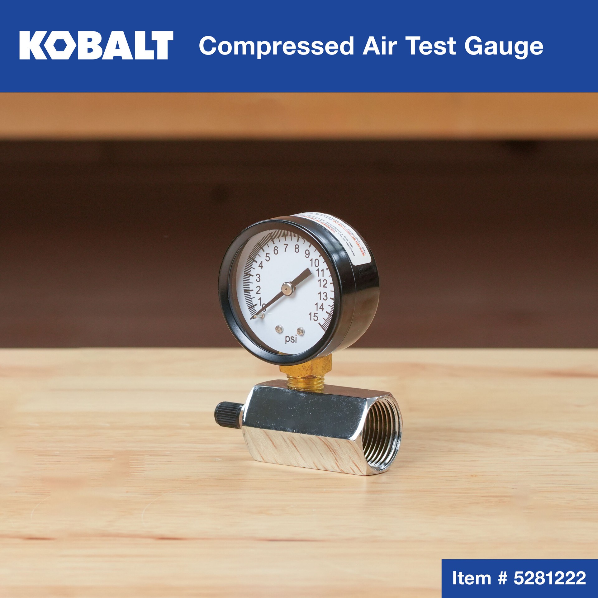 slide 4 of 6, Kobalt Air Test Gauge 3/4 inch Press tool, 1 ct