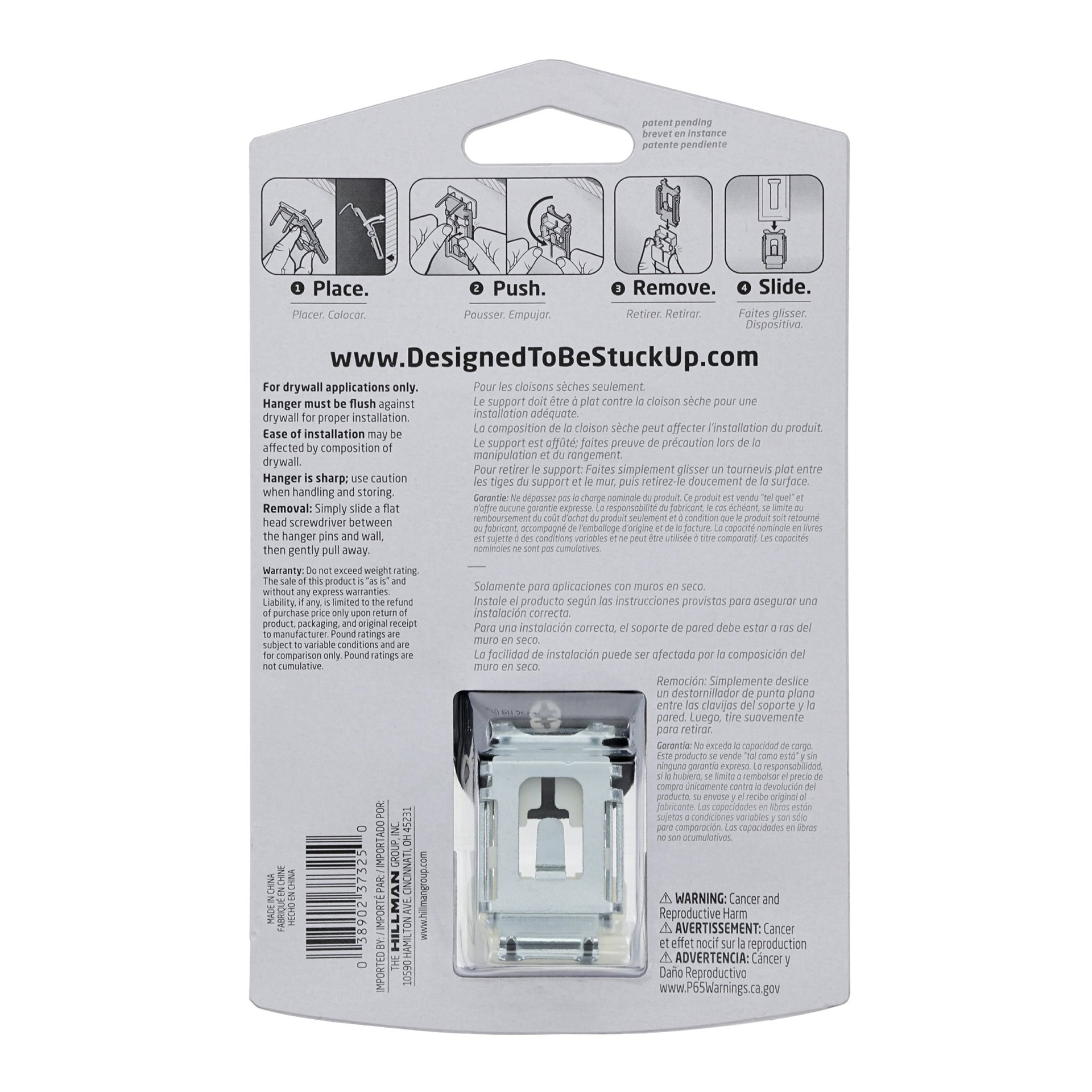 slide 2 of 6, High & Mighty 1 -Hook 1.75-in x 4-in H Matte Black Decorative Wall Hook ( 25-lb Capacity), 1 ct