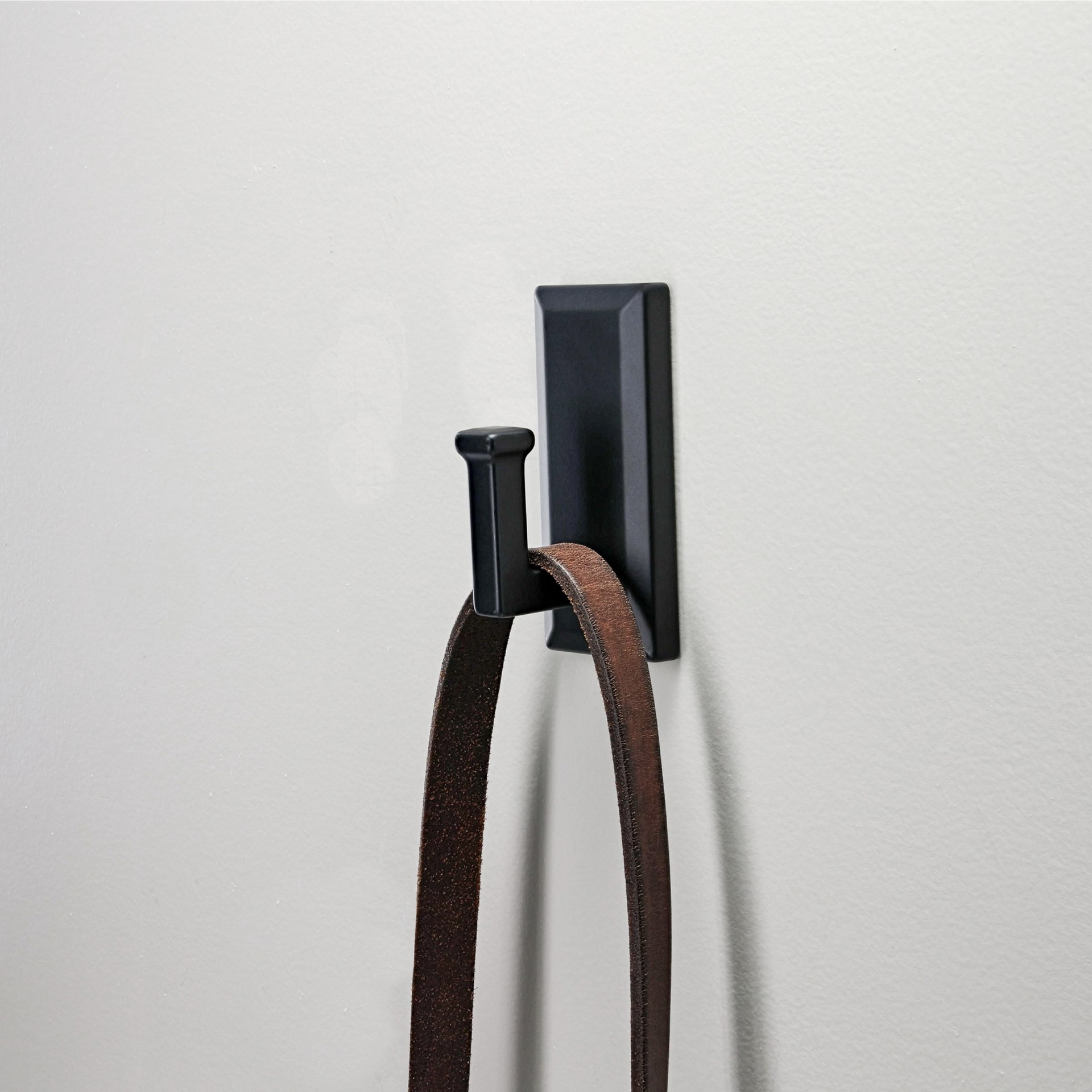 slide 5 of 6, High & Mighty 1 -Hook 1.75-in x 4-in H Matte Black Decorative Wall Hook ( 25-lb Capacity), 1 ct