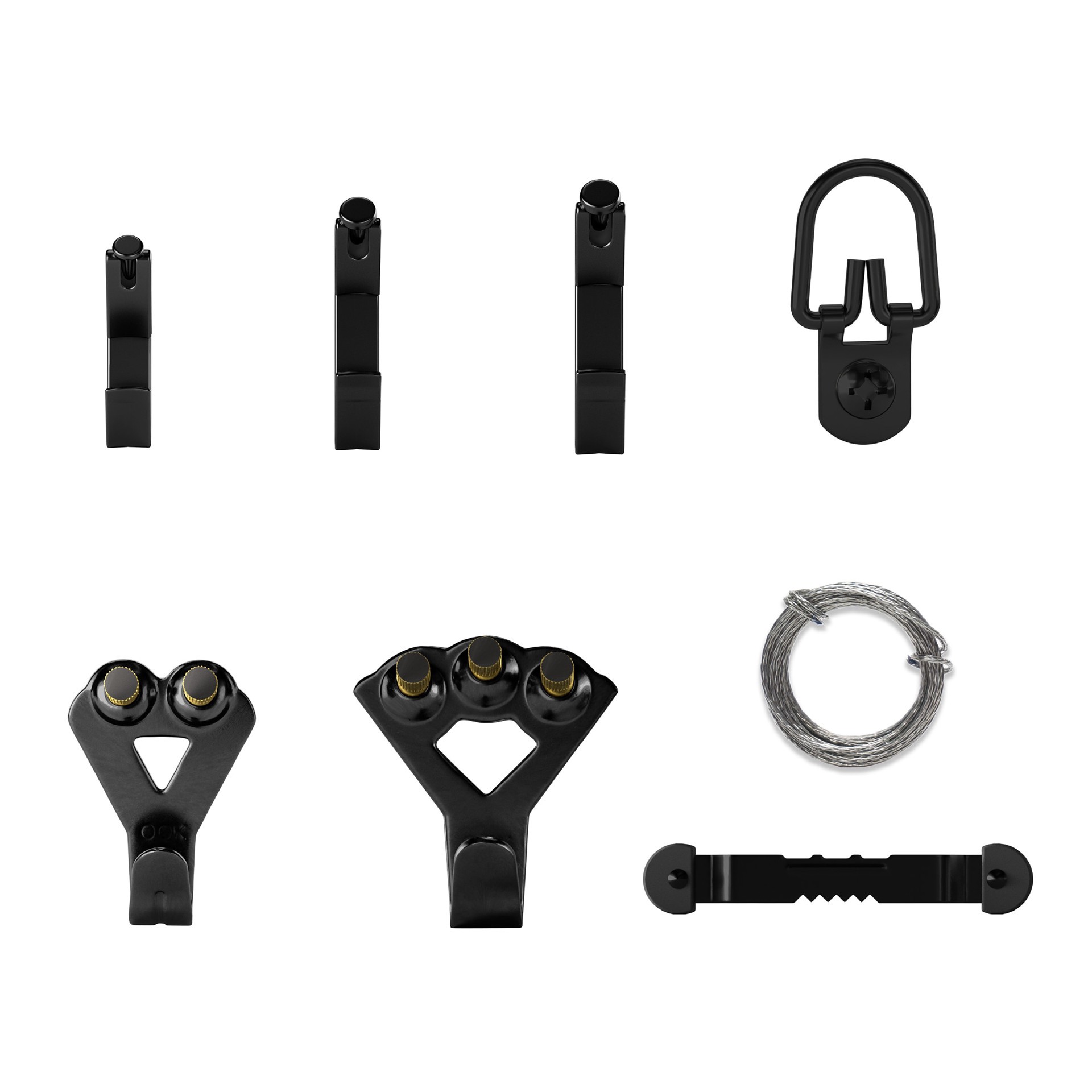 slide 3 of 6, Hillman Steel 100-lb Capacity Picture hanging kit 48 - Pack, 1 ct