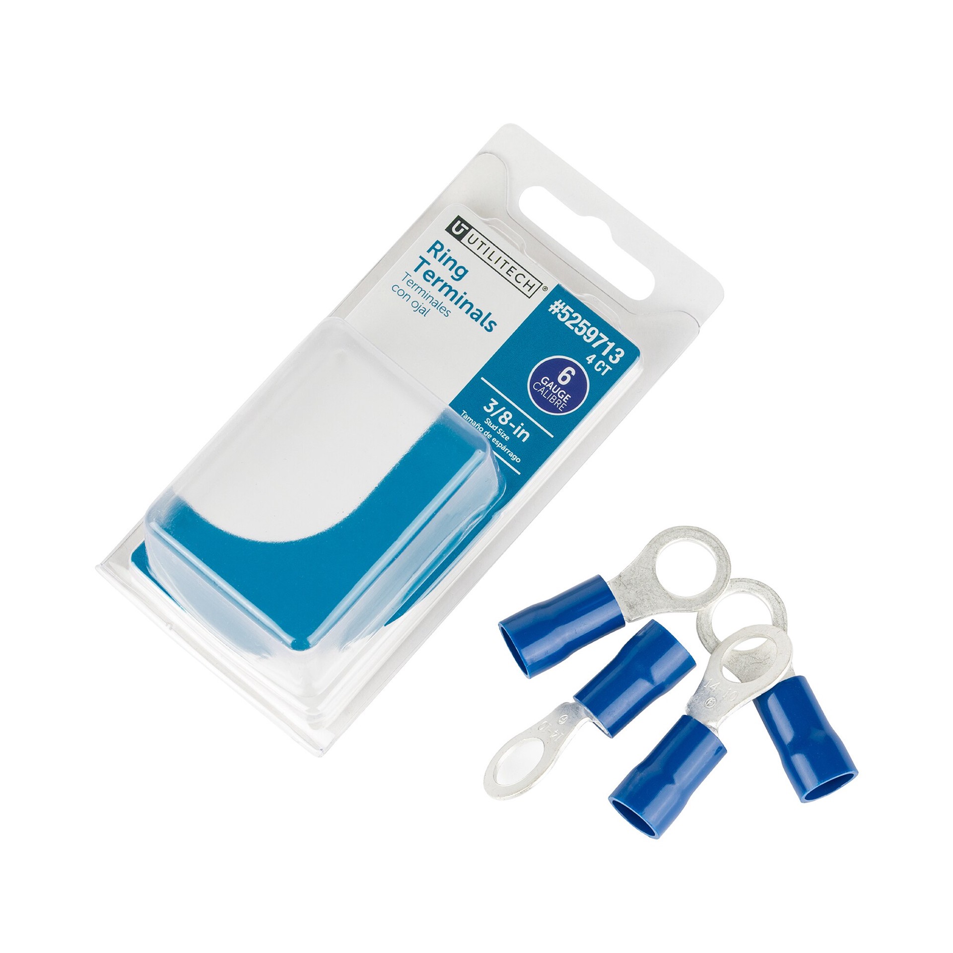 slide 5 of 6, Utilitech 6 Ring Blue 4 -Count, 1 ct