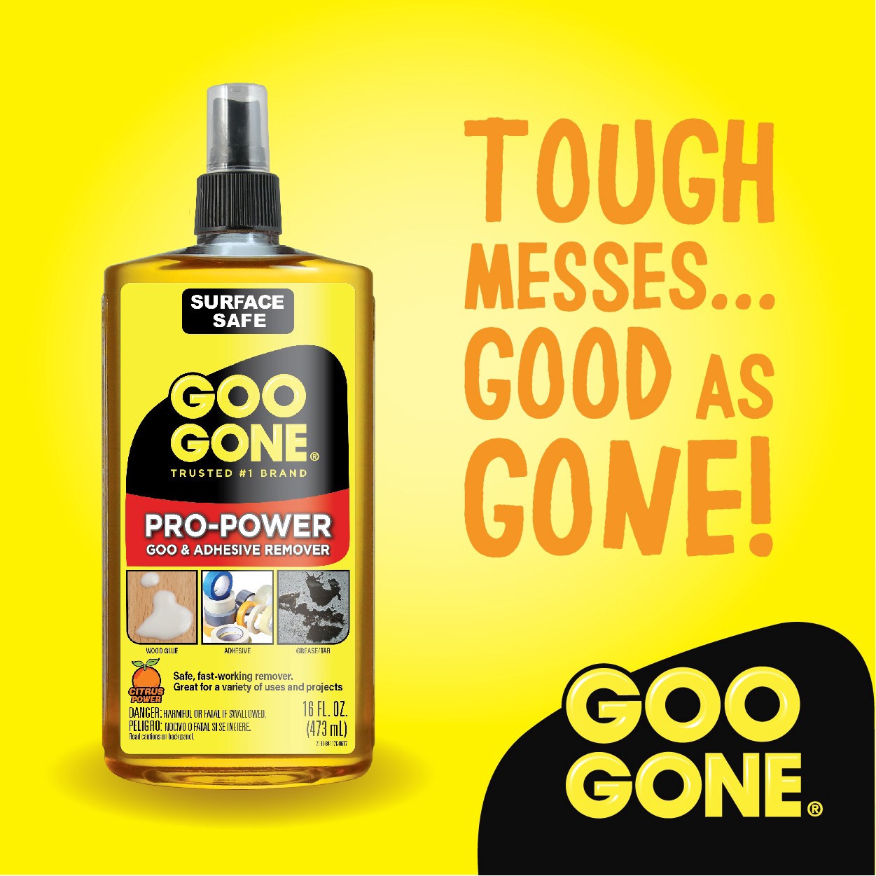 slide 3 of 6, Goo Gone Pro Power 16 Fluid ounce(s) Adhesive Remover, 1 ct