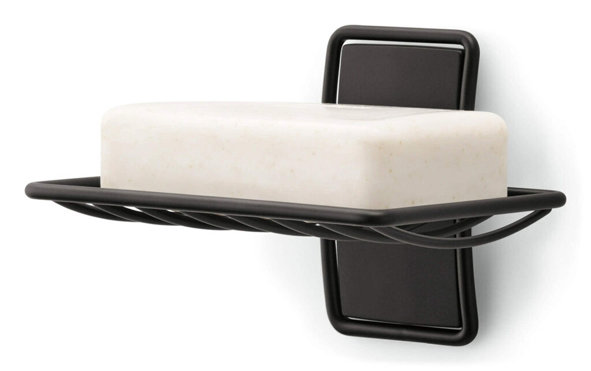 slide 2 of 6, Command Matte Black Metal Soap Dish, 1 ct