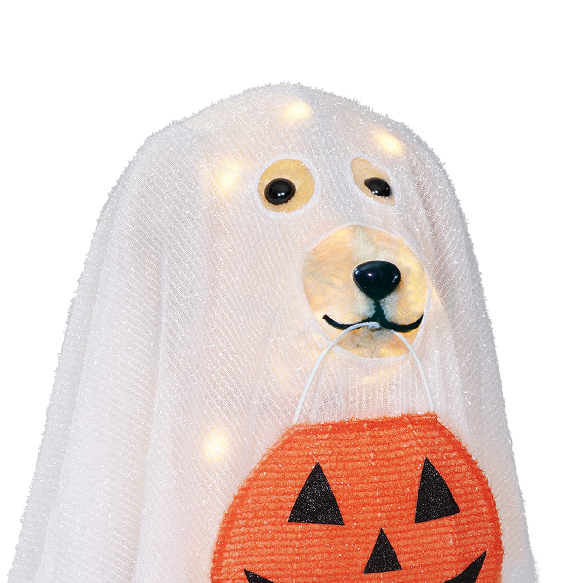 slide 5 of 5, Haunted Living 2-ft Lighted Ghost Labrador Retriever Dog Decoration, 1 ct