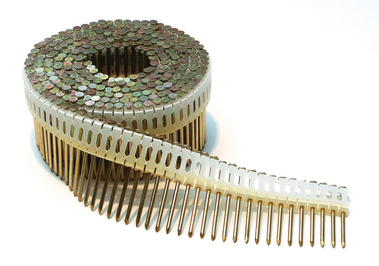 slide 2 of 5, Paslode 1-7/8-in Hot-dipped galvanized Ring Shank Plastic Collated Siding Nails 3600 -Per Box, 1 ct